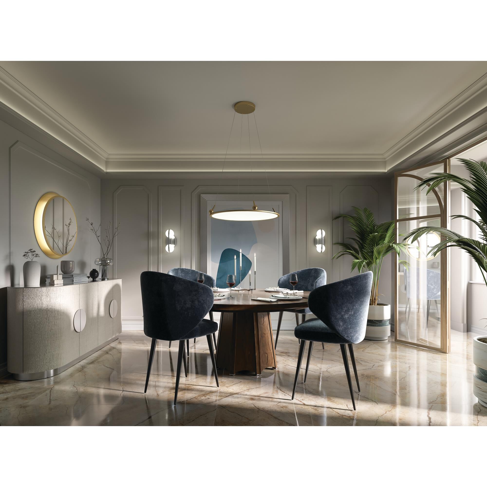 Shown in Champagne Gold finish