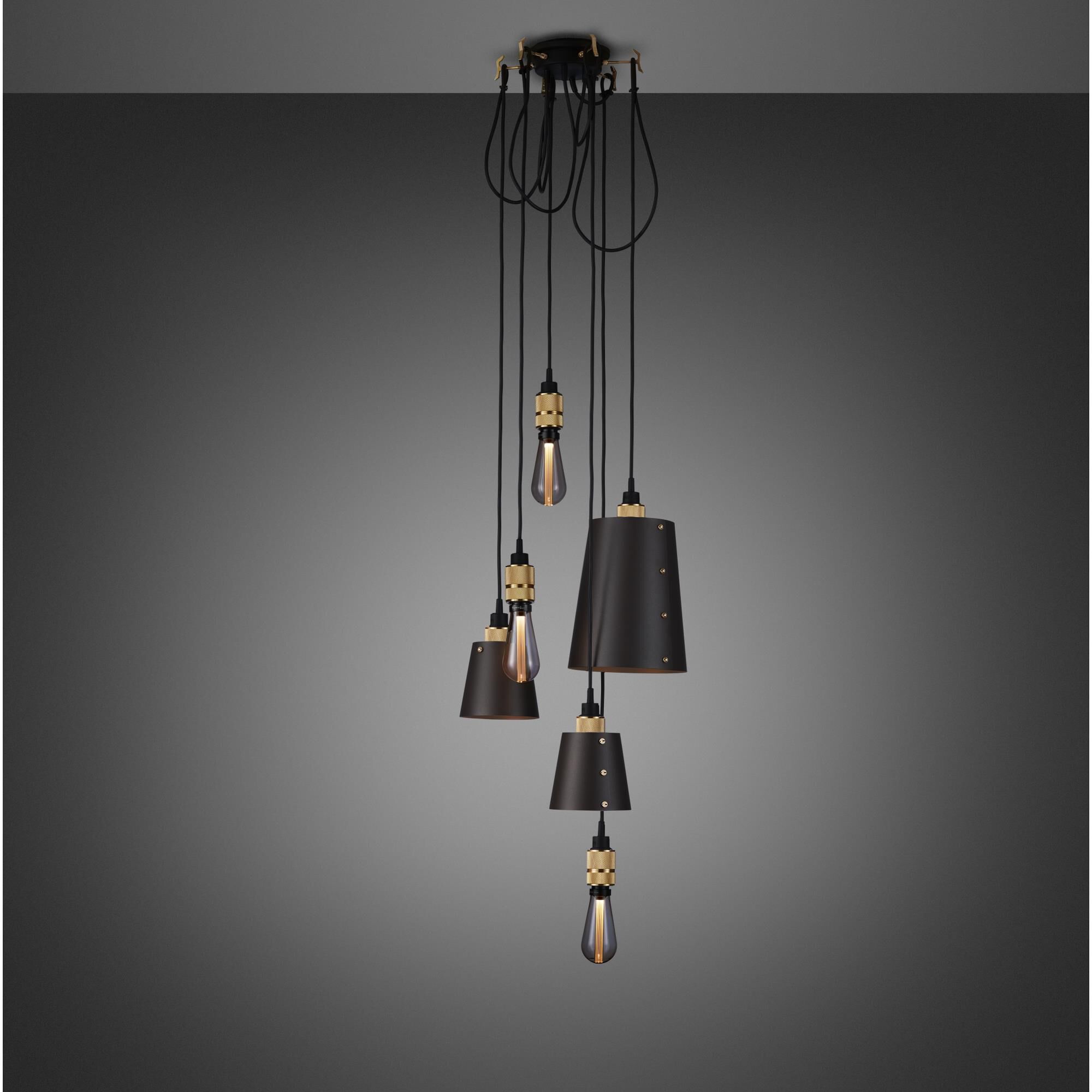 Hooked 6.0 Mixed Shade Multi Pendant Light Fixture by Buster and Punch