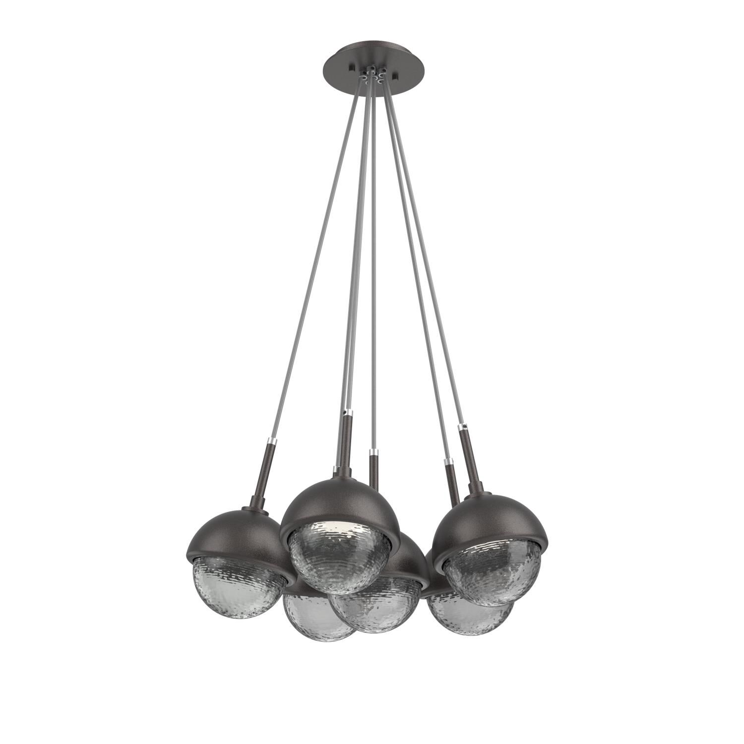 Levi Wilson Cabochon 19 Inch Multi Pendant Light by Hammerton Studio