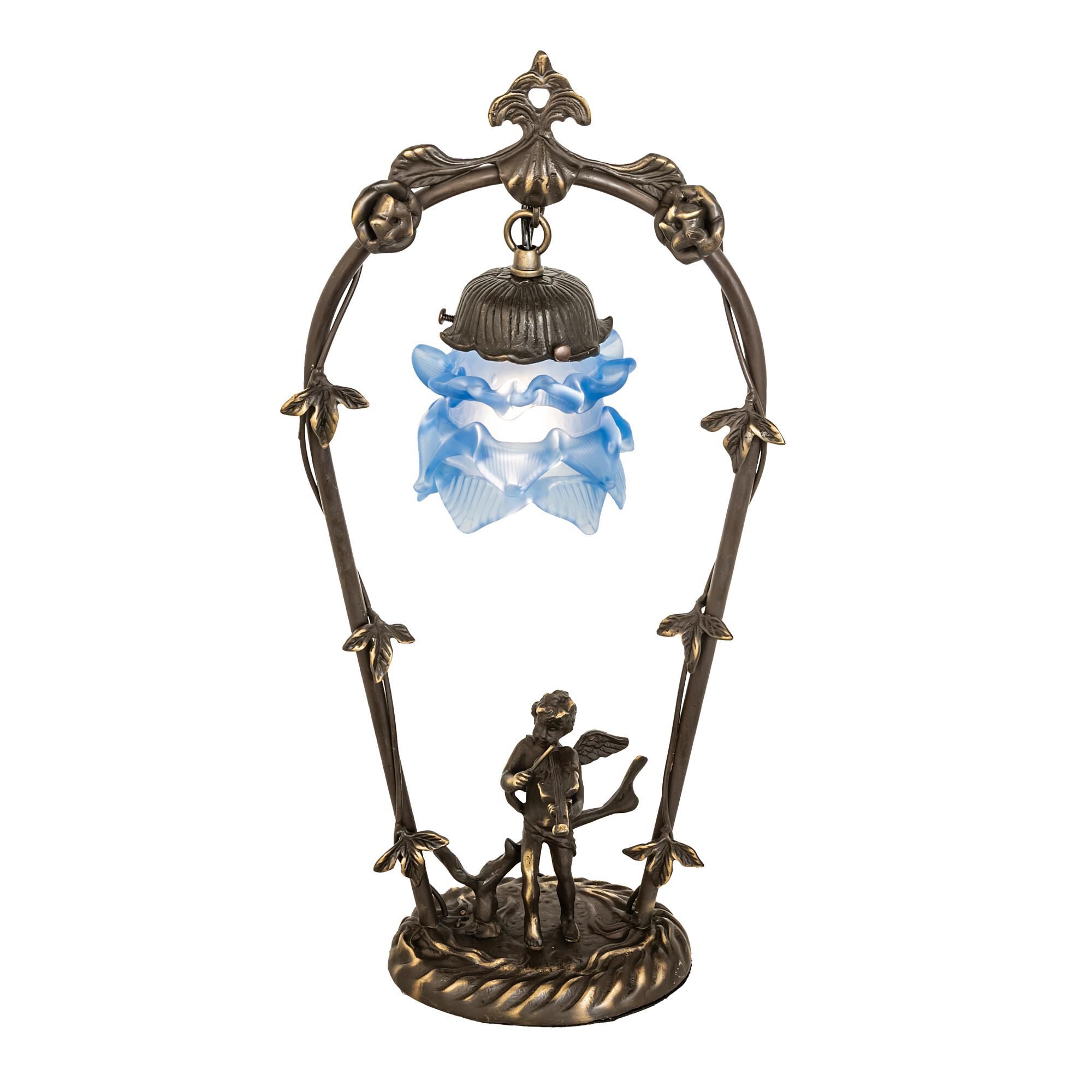 Blue Cherub 19 Inch Accent Lamp by Meyda Lighting