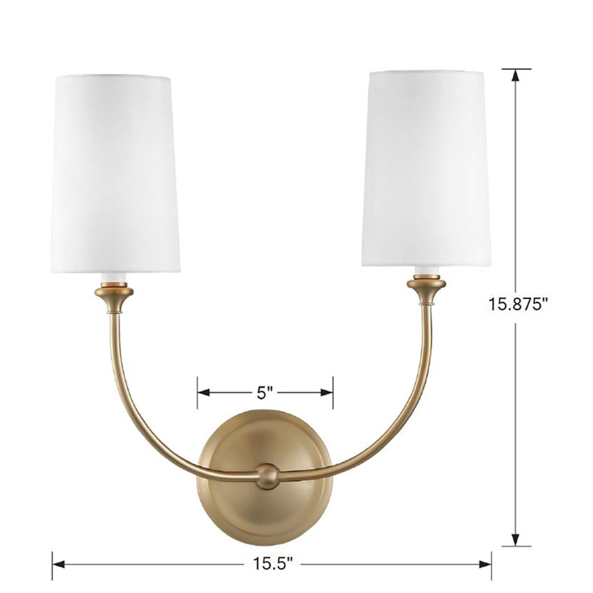 Shown in Vibrant Gold finish and Silk glass and White shade