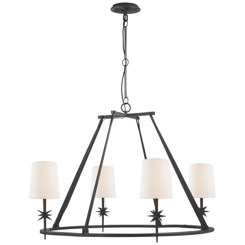 Ian K. Fowler Etoile 35 Inch 4 Light Chandelier by Visual Comfort Signature Collection