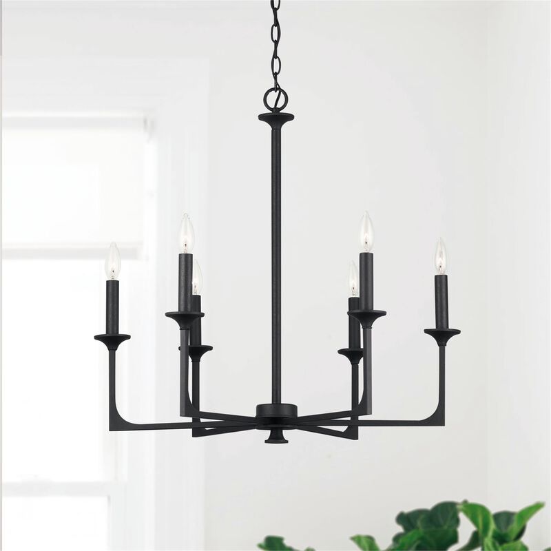 Clint 28 Inch 6 Light Chandelier by Capital Lighting Fixture Company