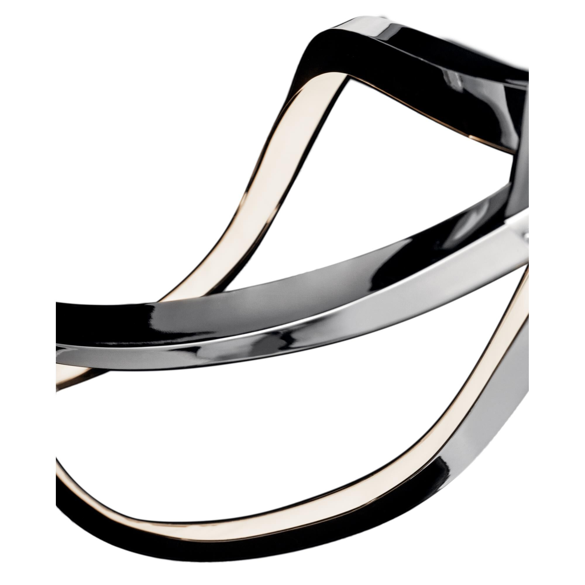 Shown in Chrome finish and Clear Etched Acrylic shade