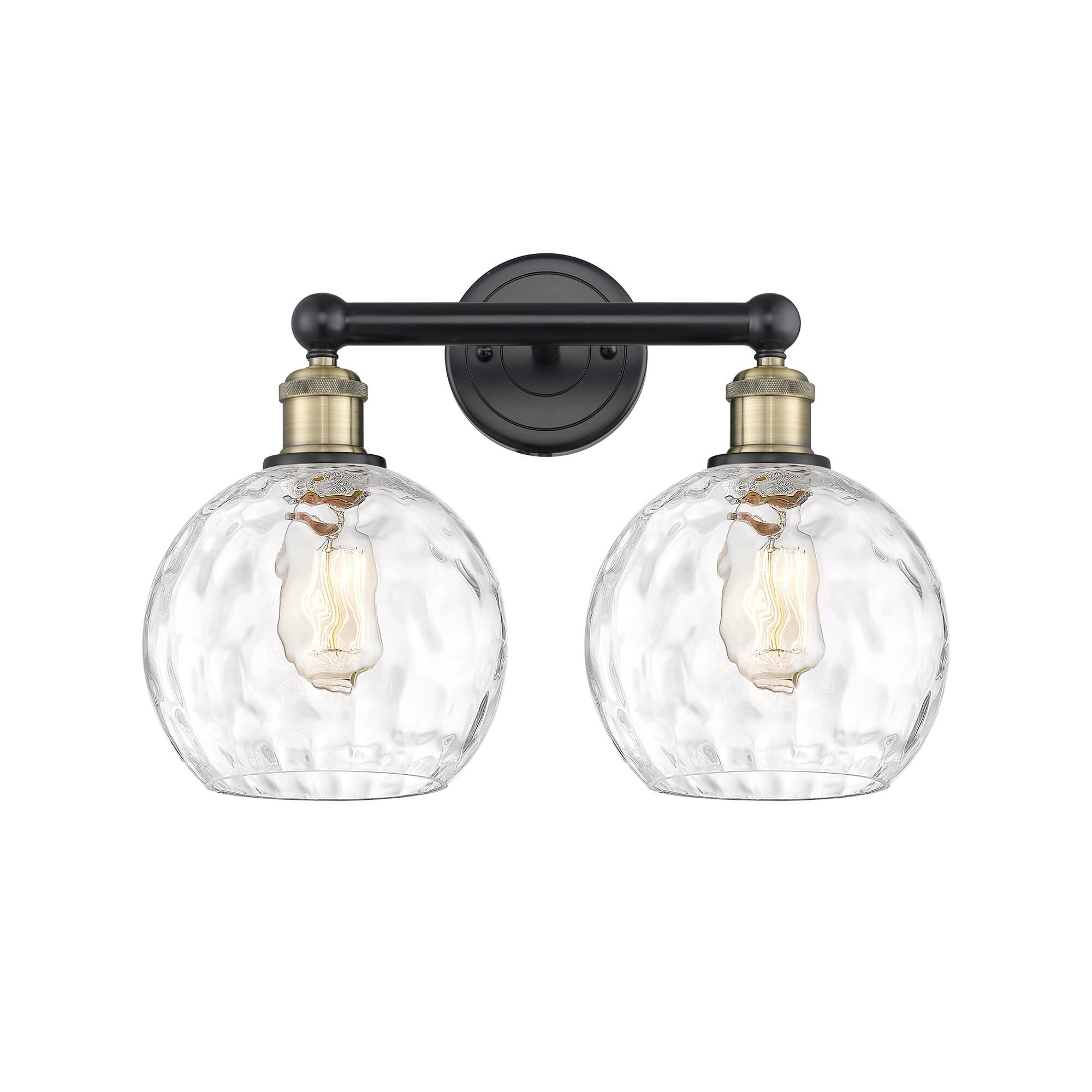 Shown in Black Antique Brass finish and Clear glass
