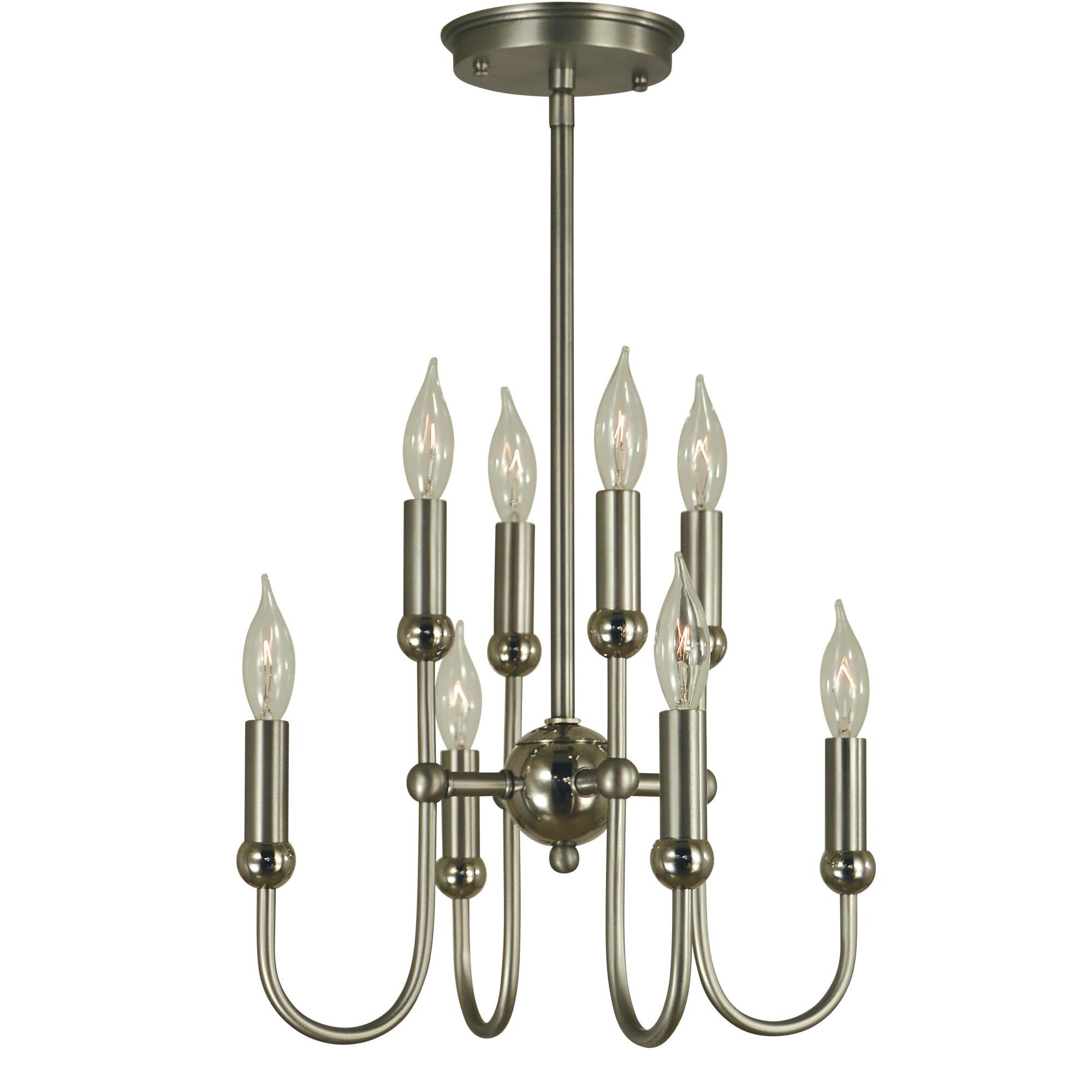 Nicole 13 Inch 8 Light Mini Chandelier by Framburg