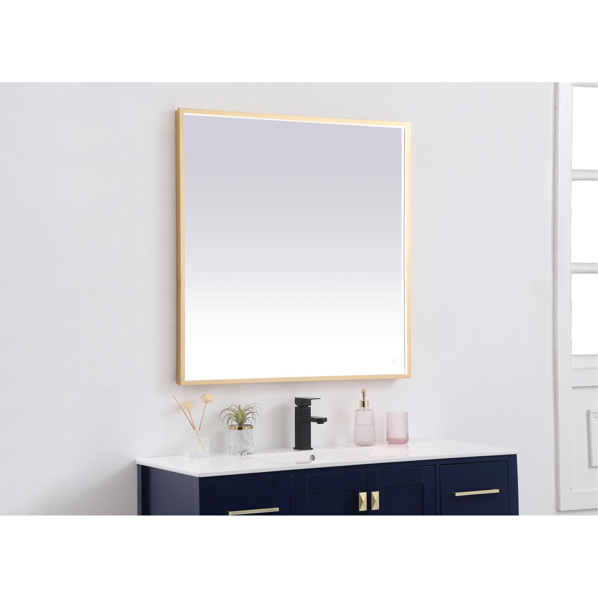 Pier LED Lighted Mirror by Elegant Decor
