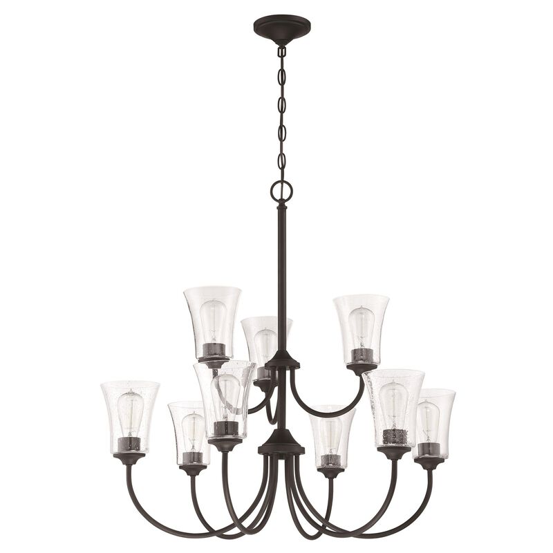 Gwyneth 32 Inch 9 Light Chandelier by Craftmade