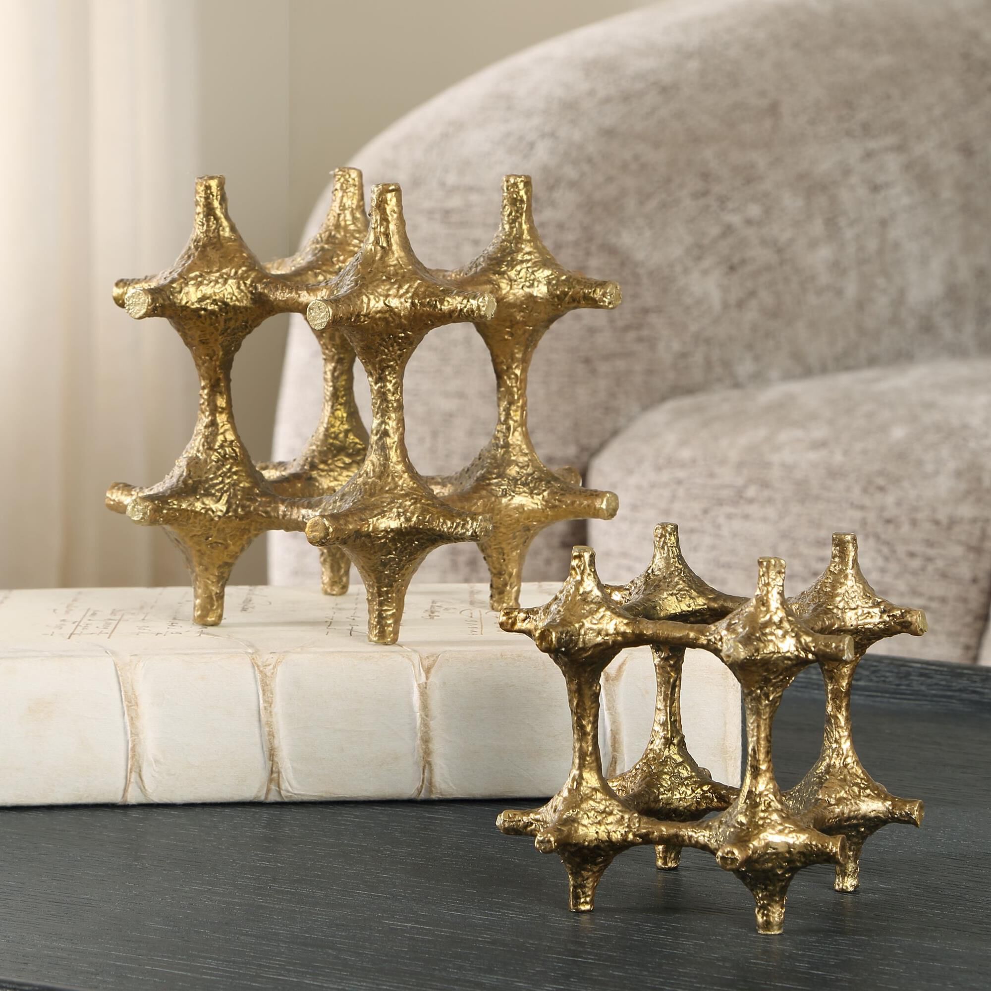 Shown in Brass, Gold finish