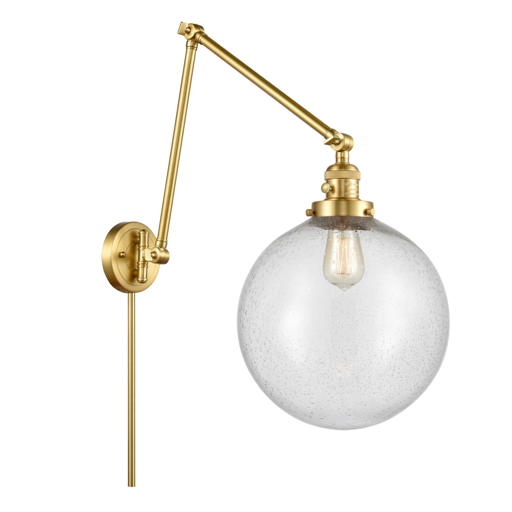Bruno Marashlian Xx-Large Beacon Wall Swing Lamp by Innovations Lighting