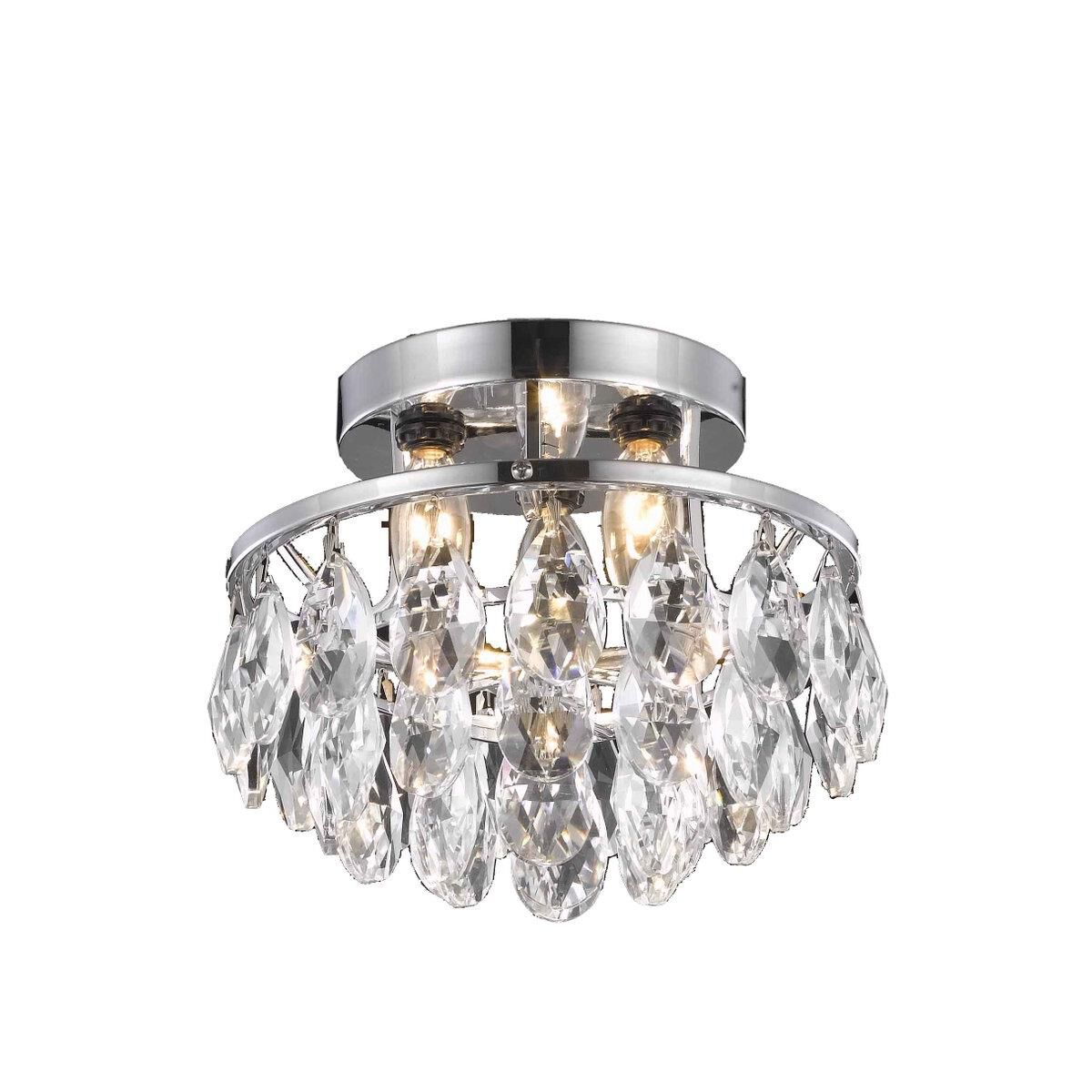 Shown in Chrome finish and Clear Royal Cut crystal