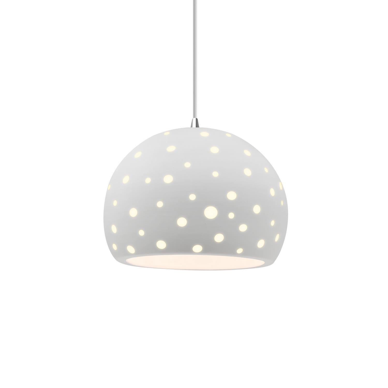 Shown in Polished Chrome finish and Bisque shade