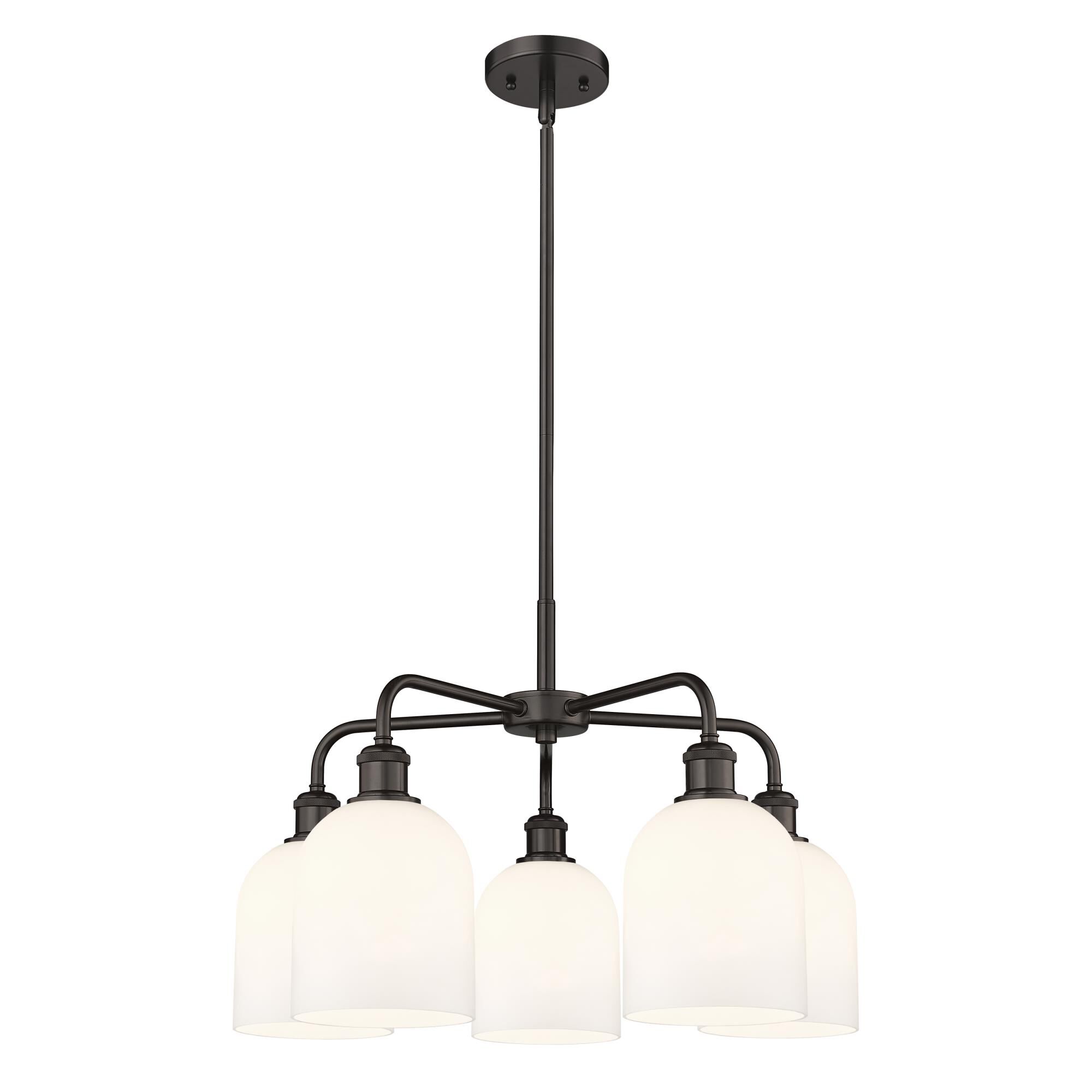 Shown in Oil Rubbed Bronze finish and Gloss White glass