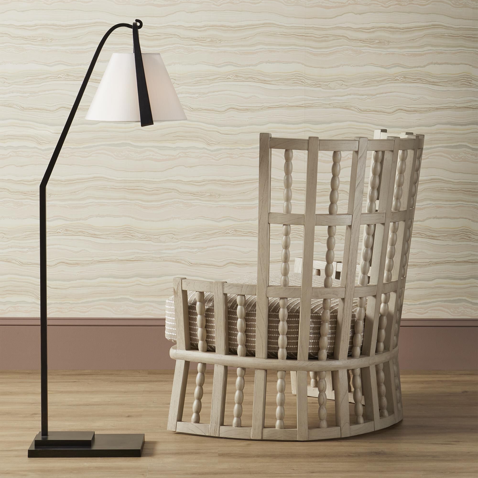 Frey 54 Inch Floor Lamp by Currey and Company