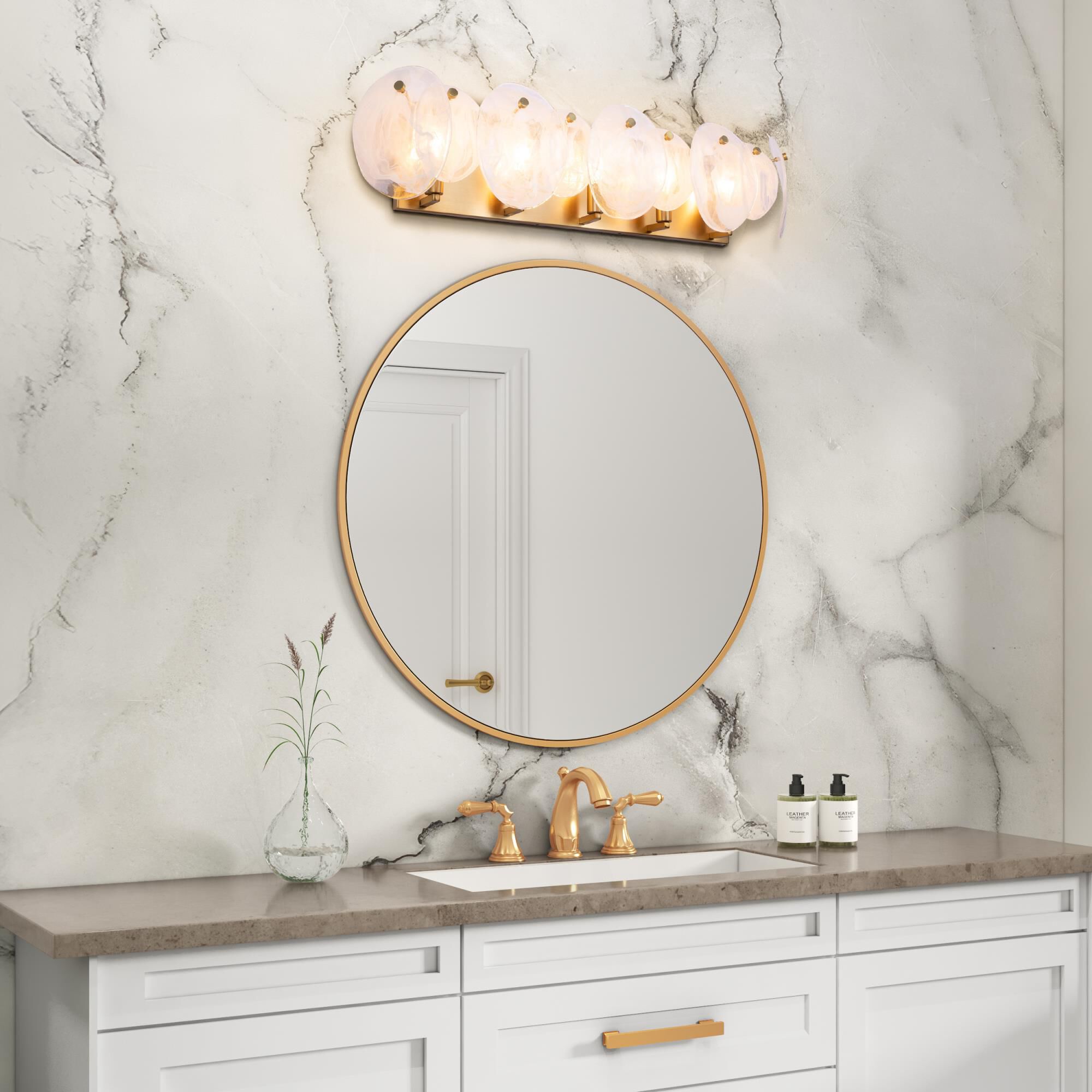 Lily 35 Inch Bath Vanity Light by Artcraft