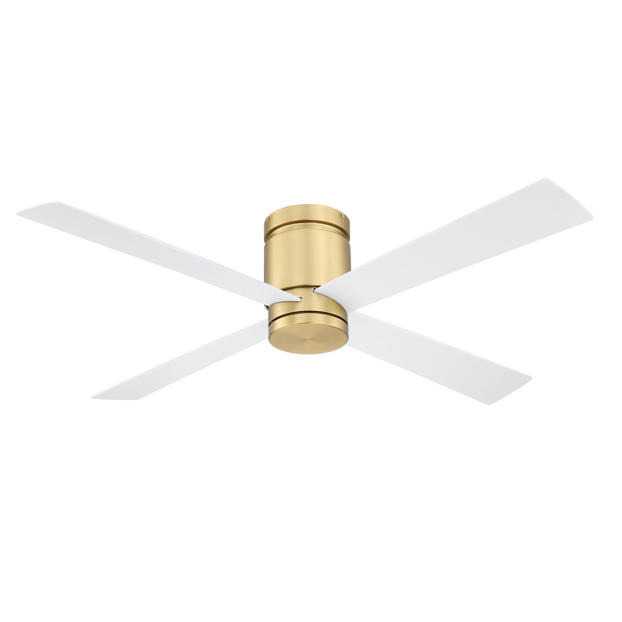 Kwartet 52 Inch Flush Mount Fan with Light Kit,