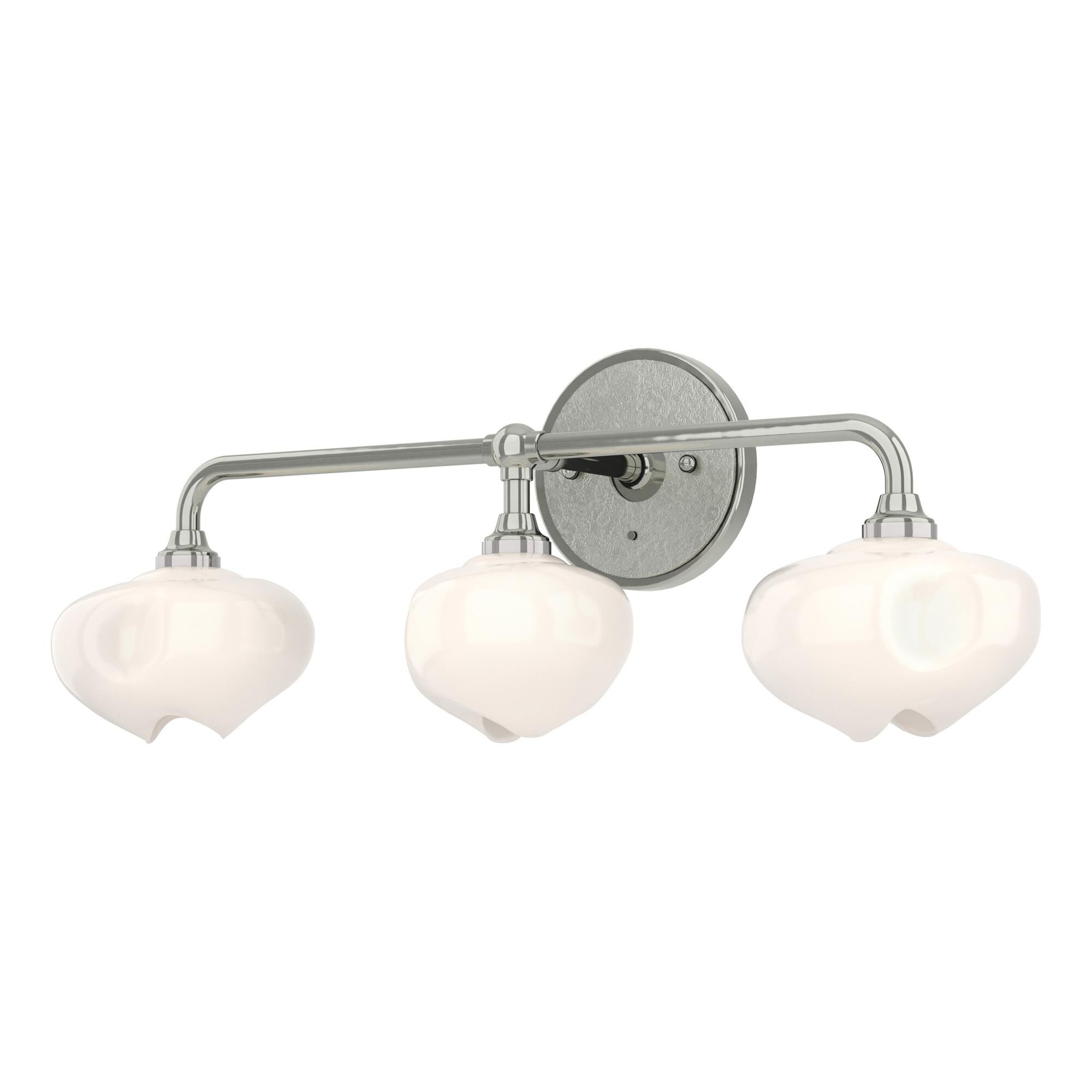 Shown in Sterling finish and Frosted glass and Sterling accent