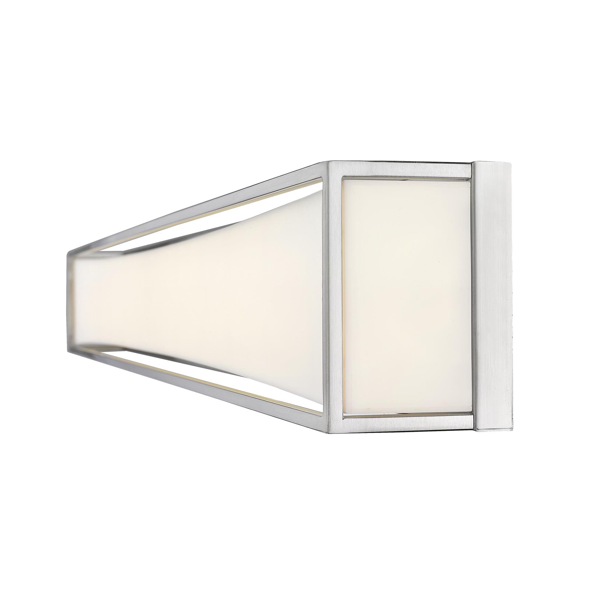 Shown in Brushed Nickel finish and Acrylic glass and Acrylic shade