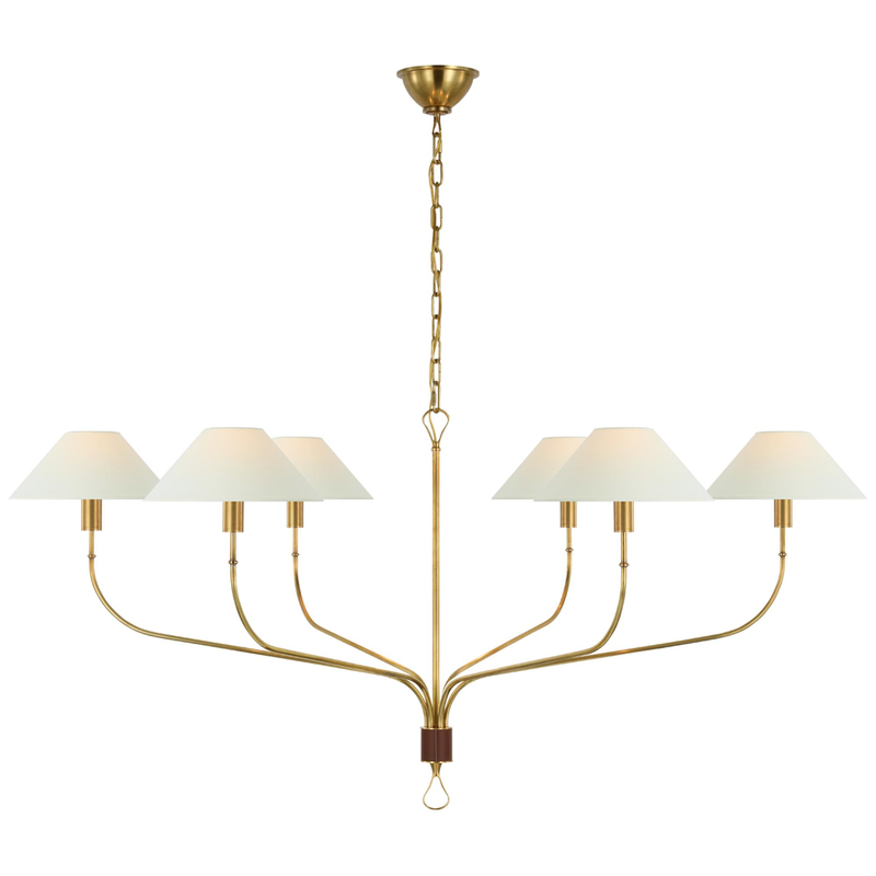 Amber Lewis Griffin 56 Inch 6 Light LED Chandelier by Visual Comfort Signature Collection