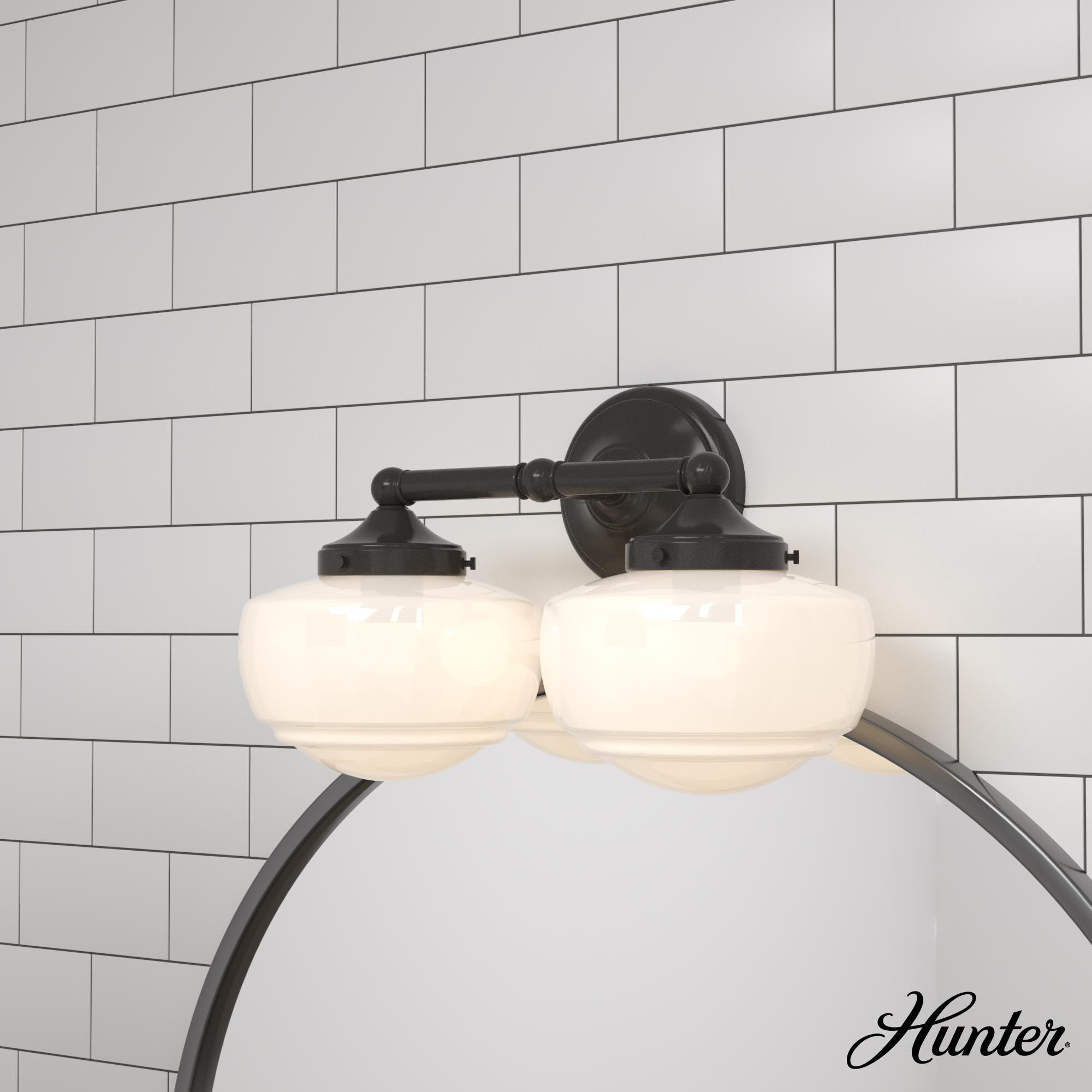 Saddle Creek 23 Inch 3 Light Bath Vanity Light by Hunter Fan