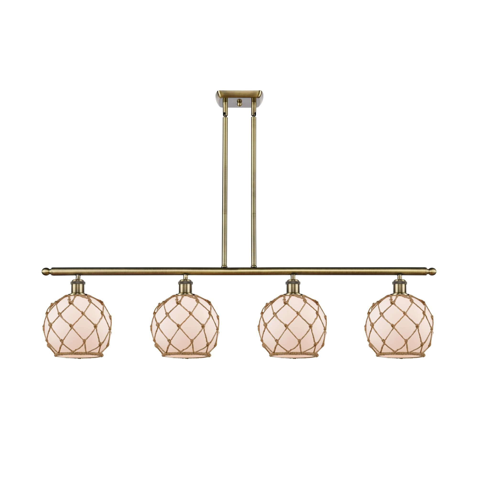 Bruno Marashlian Farmhouse Rope 48 Inch Linear Suspension Light by Innovations Lighting