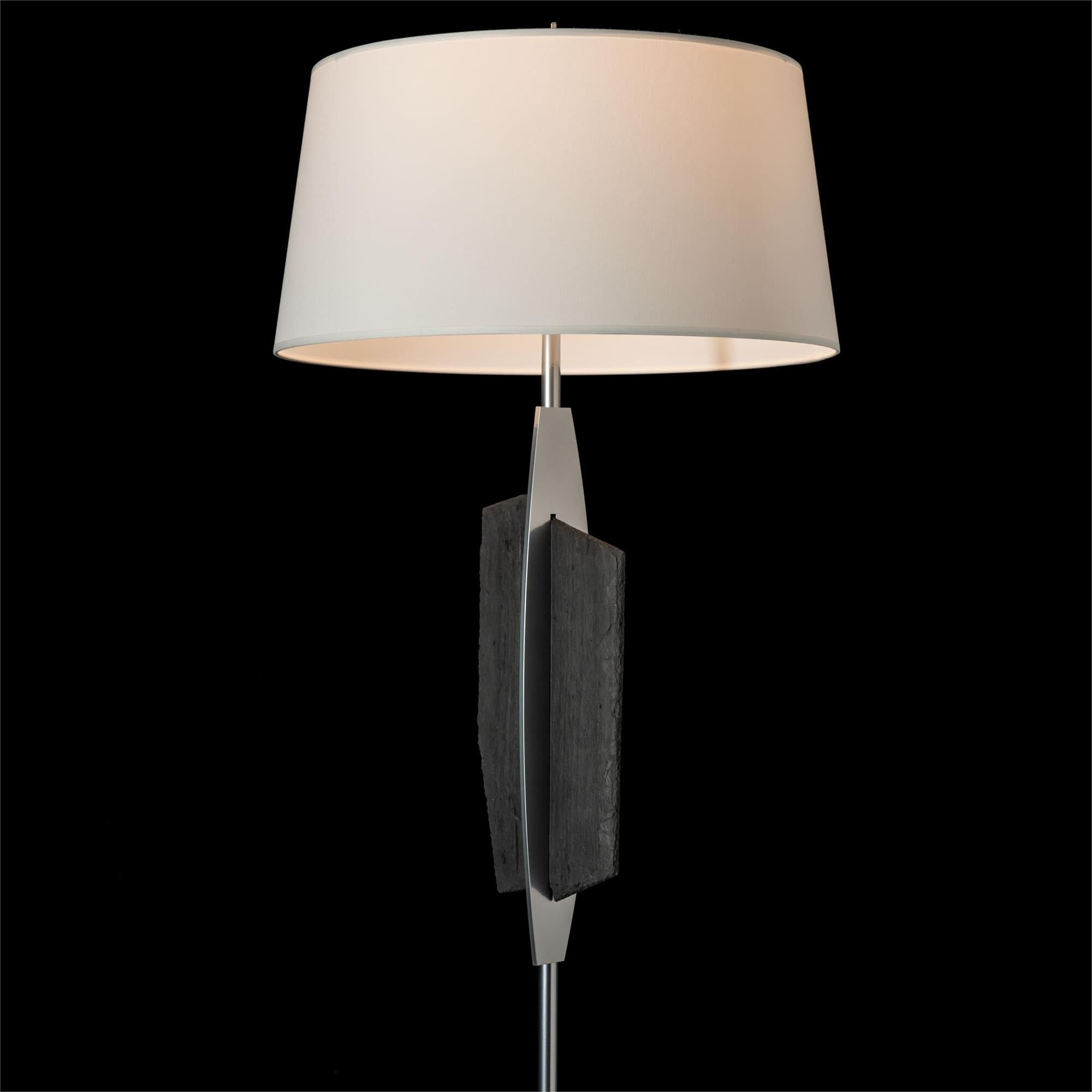 Shown in Sterling finish and Natural Anna shade and Black accent