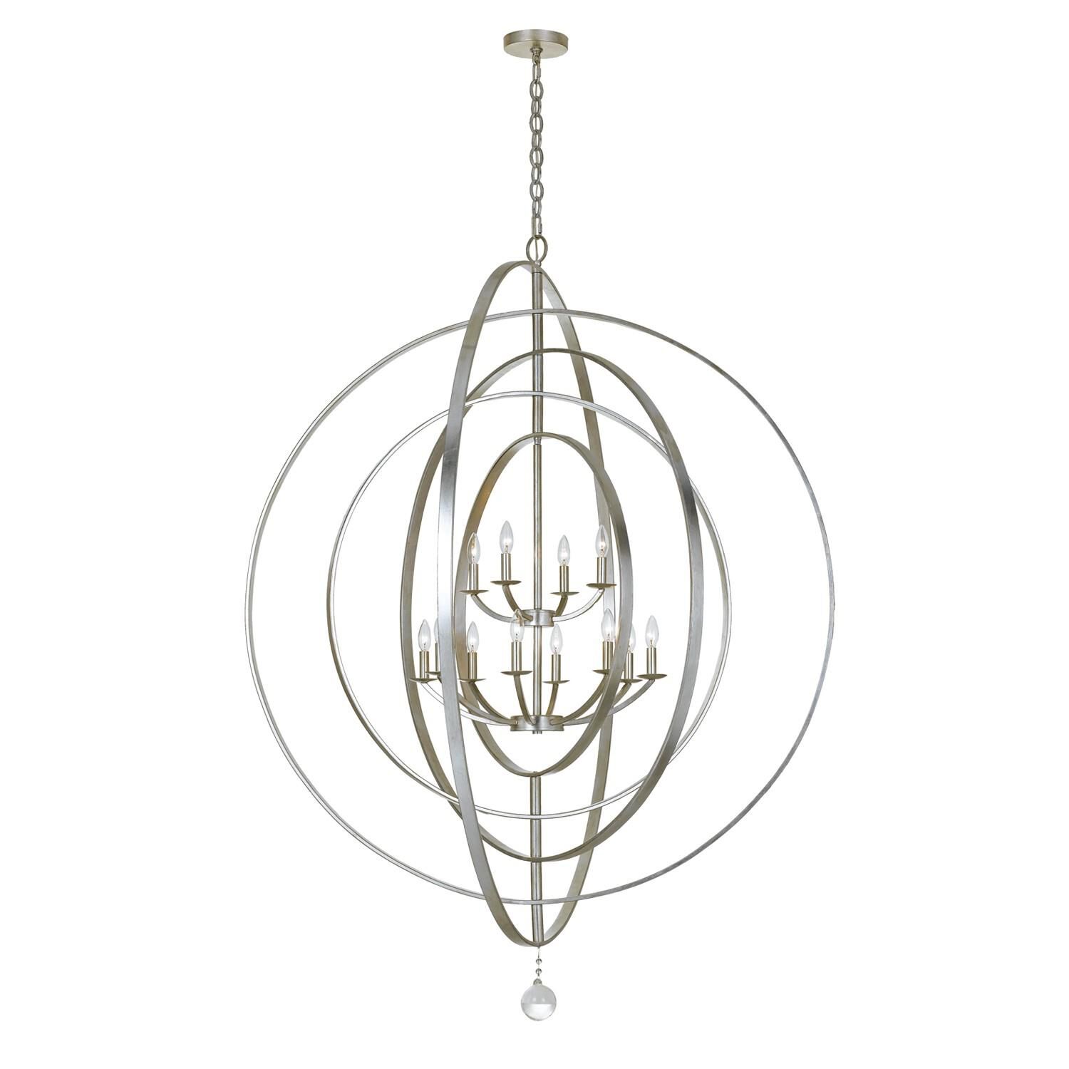 Luna 60 Inch 12 Light Chandelier by Crystorama