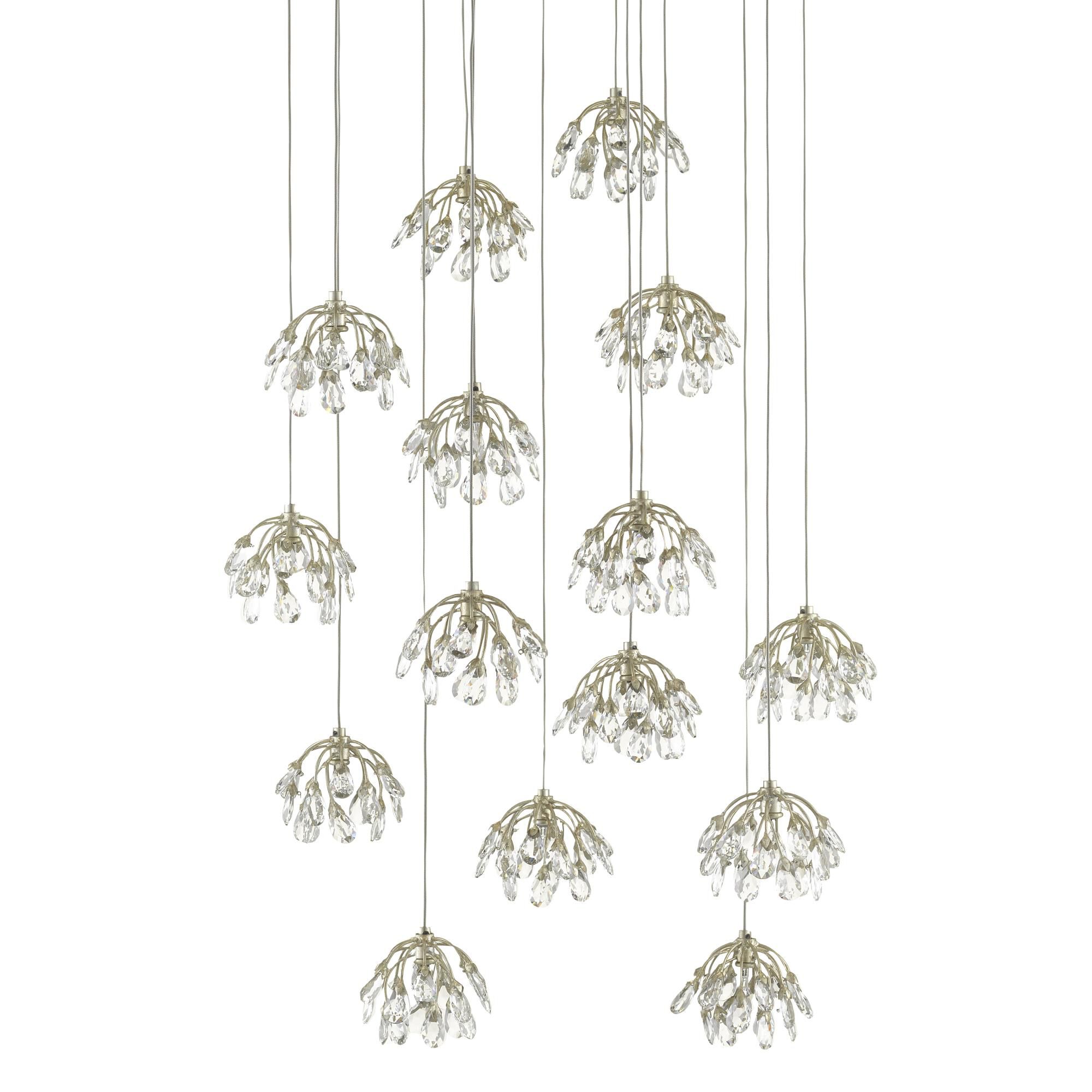 Crystal Bud 15 Light LED Multi Light Pendant by Currey and Company
