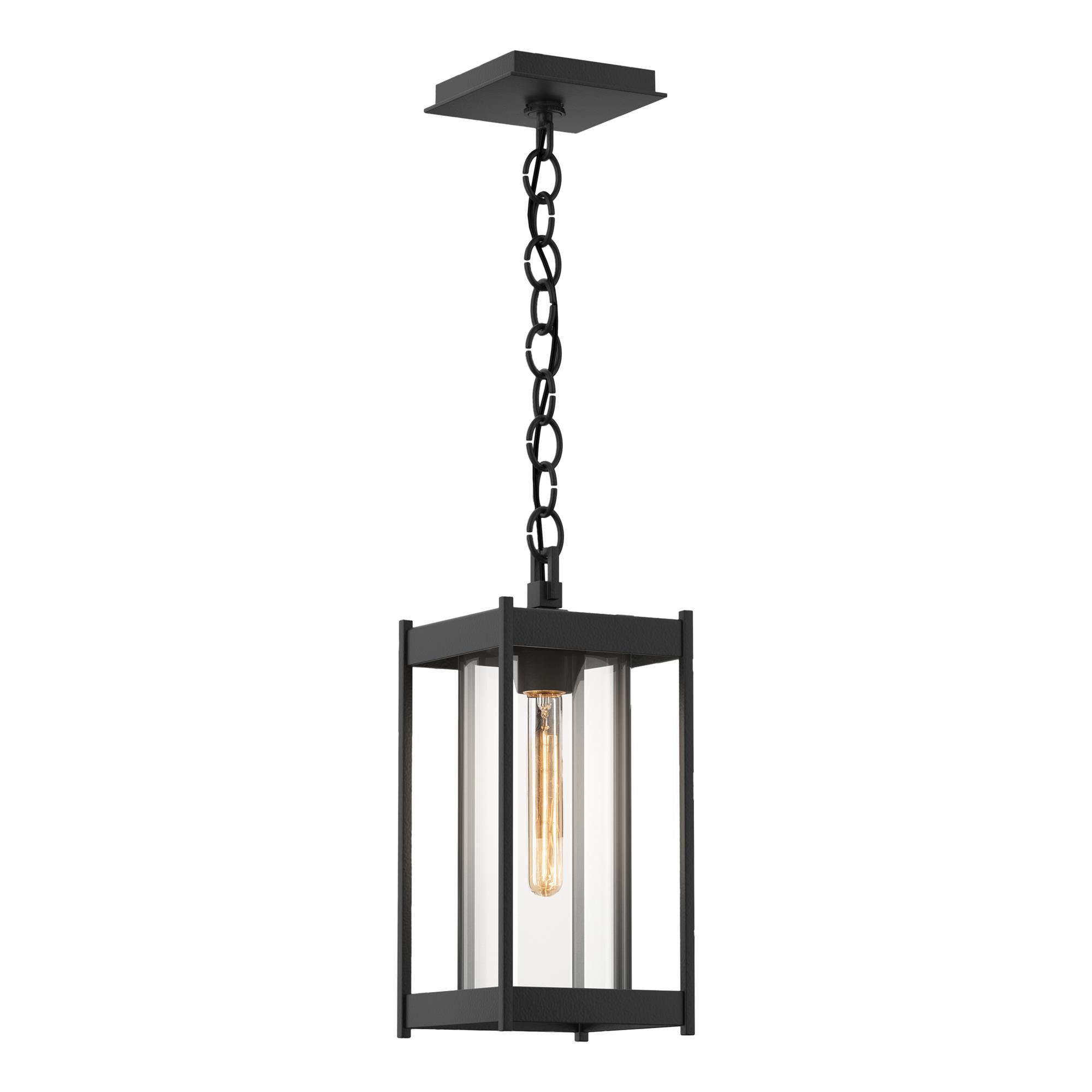 Shown in Coastal Black finish and Clear glass