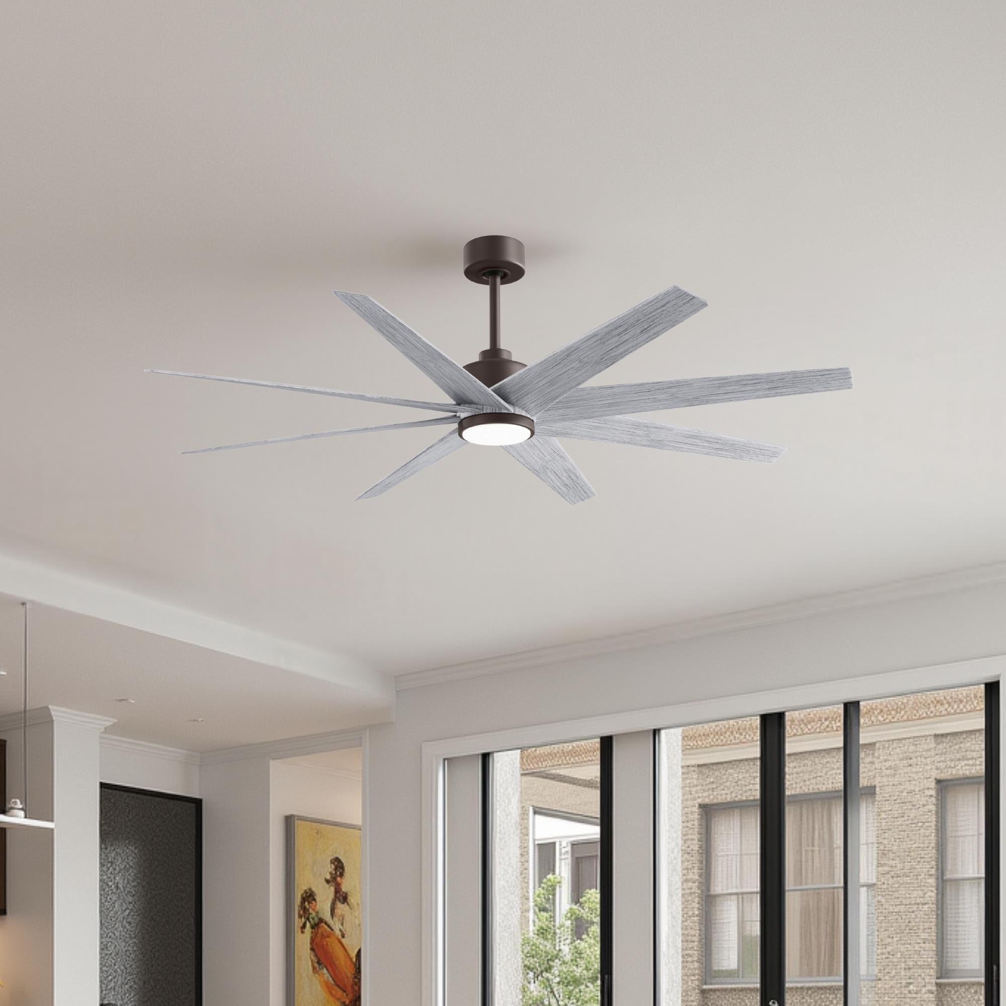 Ariella Outdoor Rated 64 Inch Ceiling Fan with Light Kit by Matthews Fan Company
