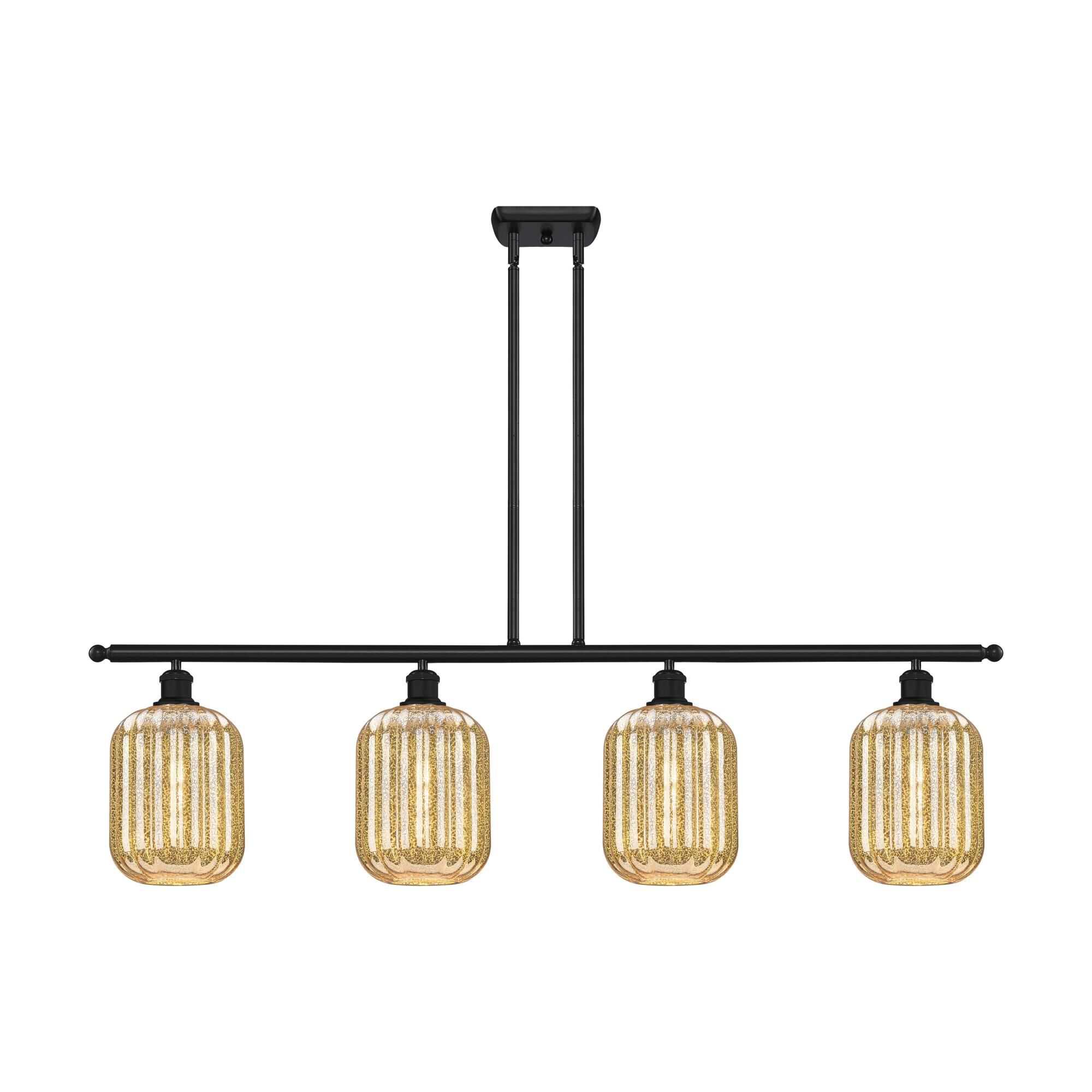 Shown in Matte Black finish and Mercury glass