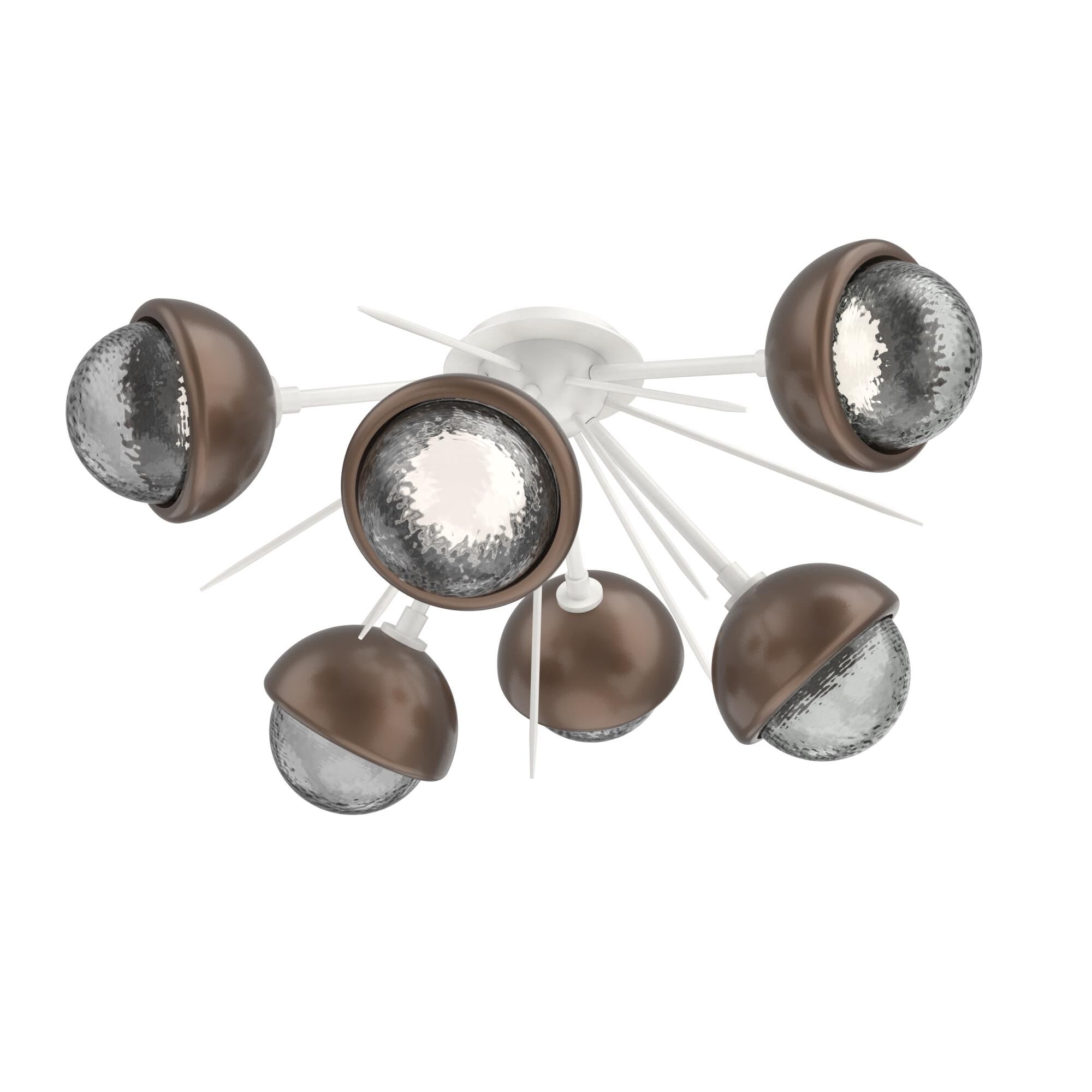 Levi Wilson Cabochon 28 Inch Semi Flush Mount by Hammerton Studio