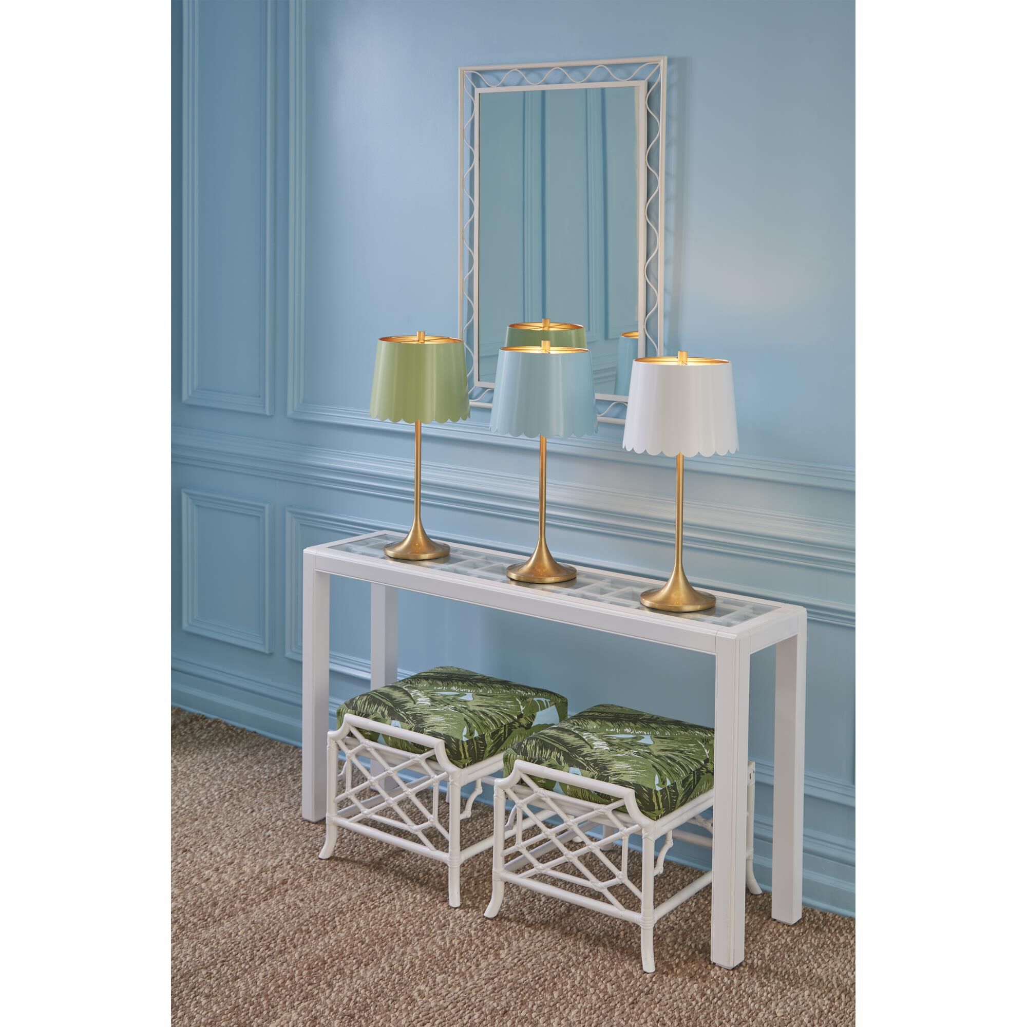 Shown in White and Plain finish