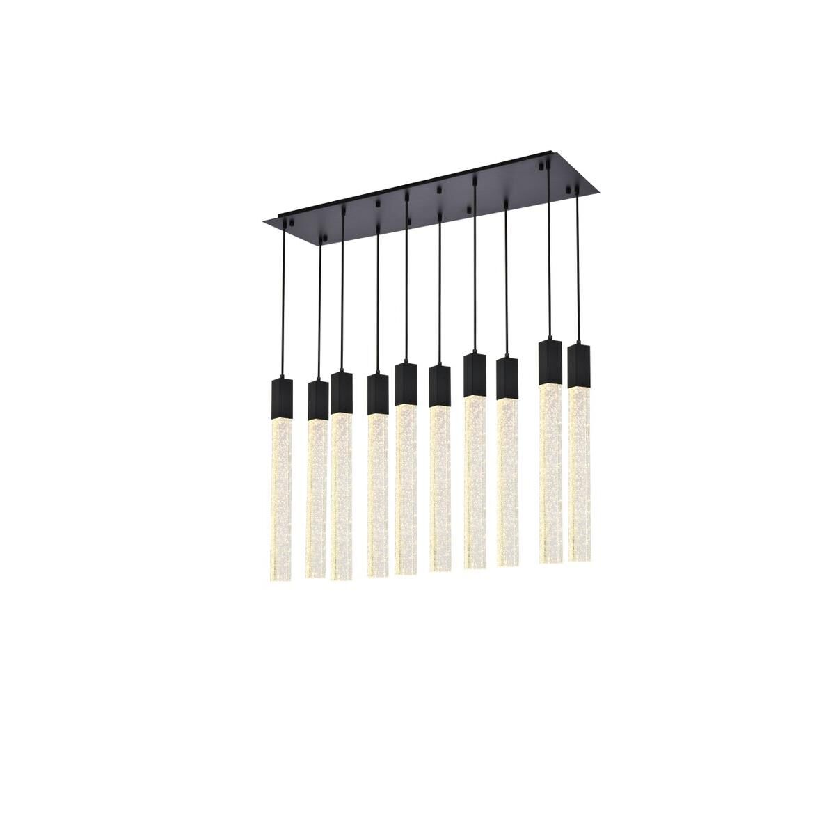 Weston 36 Inch 8 Light LED Linear Suspension Light by Elegant Lighting