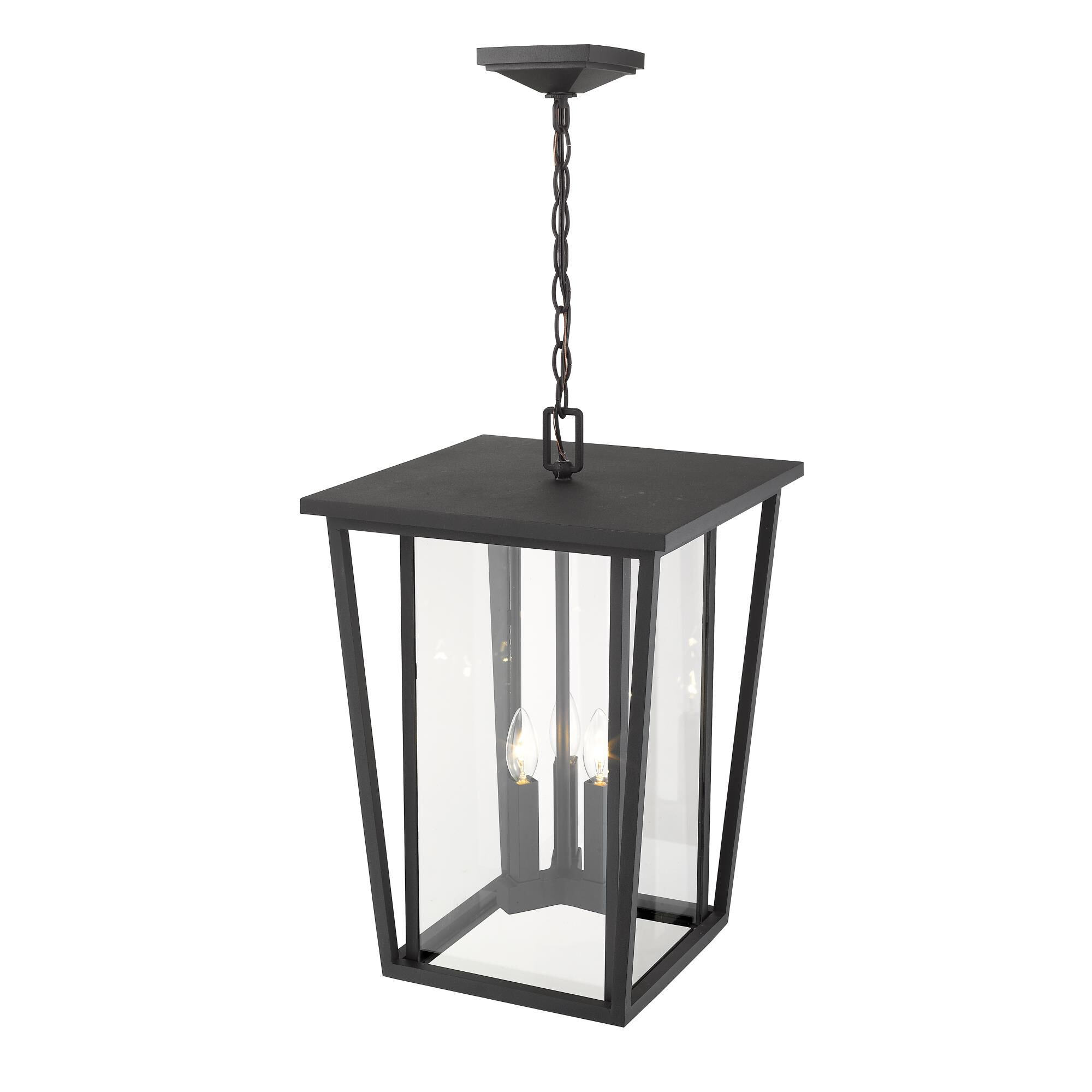 Seoul 21 Inch Tall 3 Light Outdoor Hanging Lantern by Z-Lite