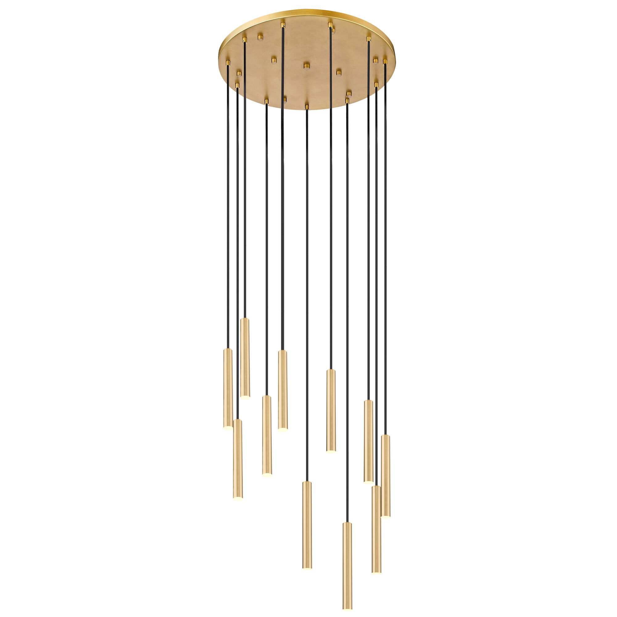 Shown in Modern Gold finish and Modern Gold glass and Modern Gold shade