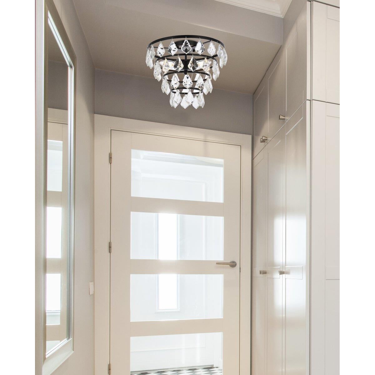 Ella 14 Inch 3 Light Flush Mount by Elegant Lighting