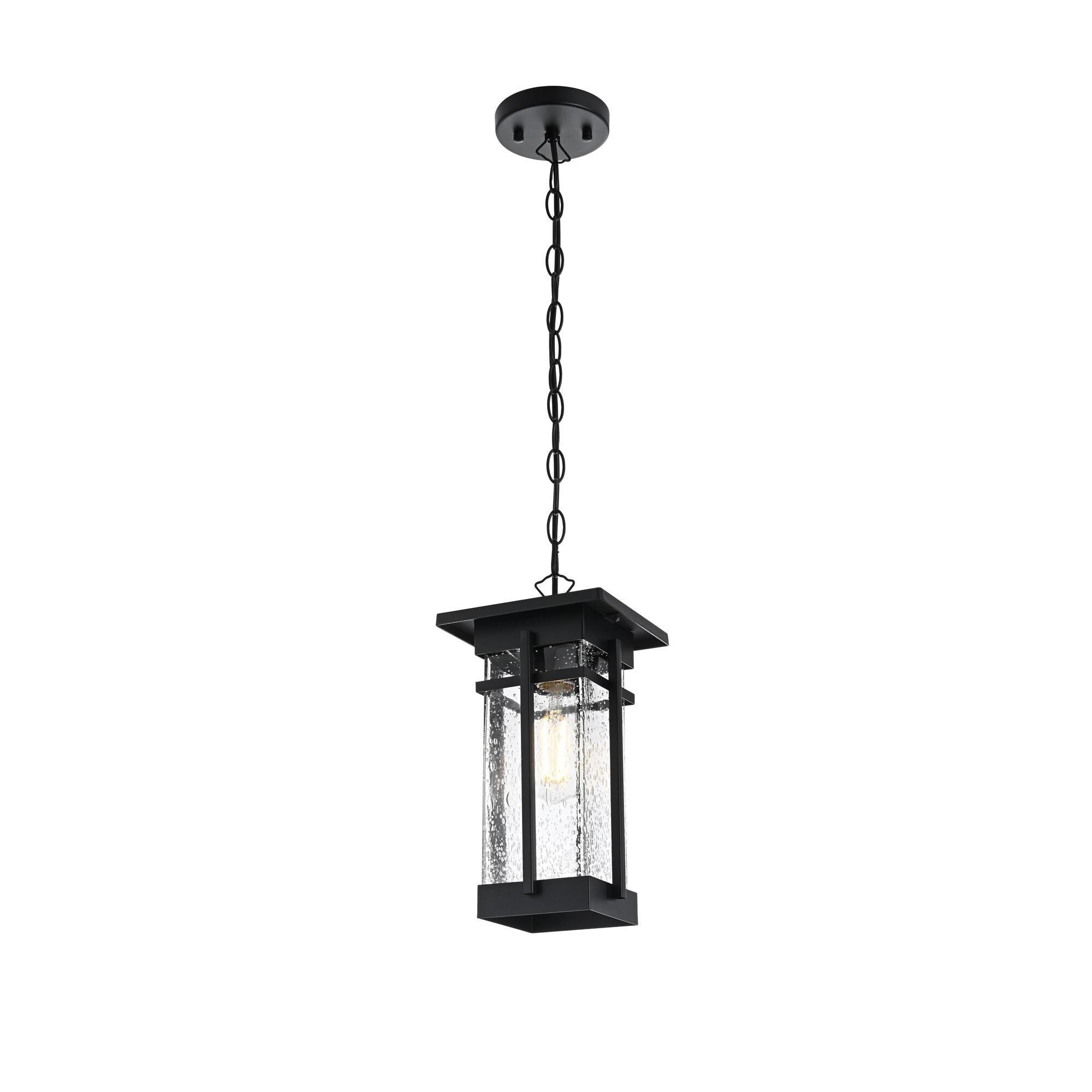 Livingston 7 Inch Outdoor Hanging Lantern by Elegant Lighting