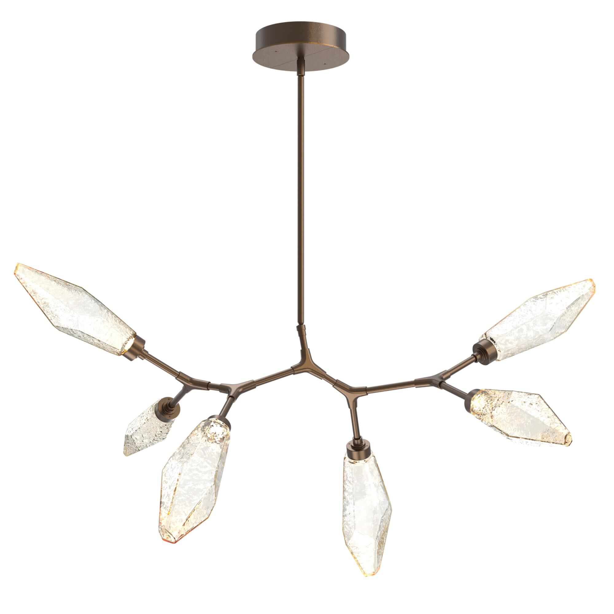 Shown in Flat Bronze finish and Amber glass