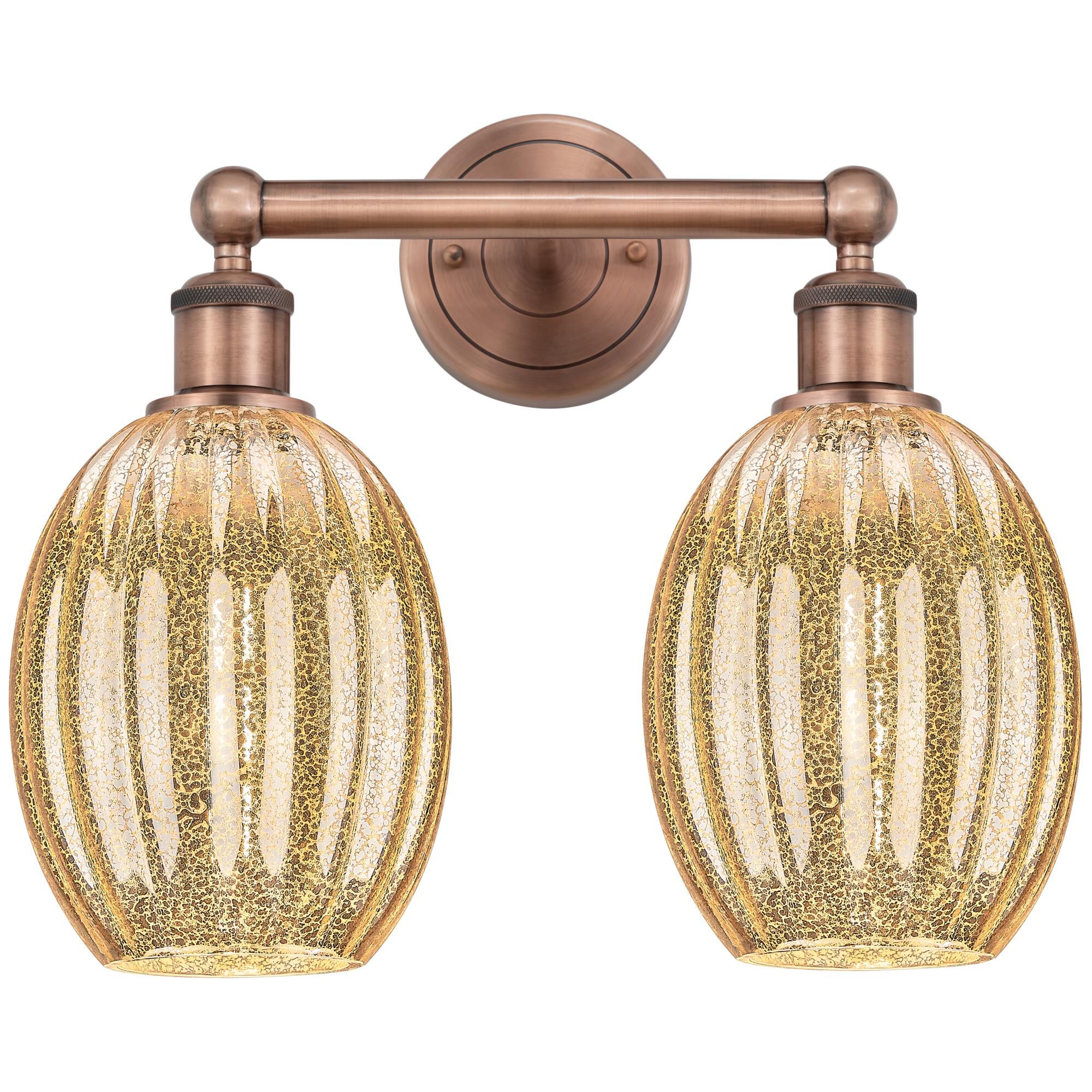 Shown in Antique Copper finish and Mercury glass