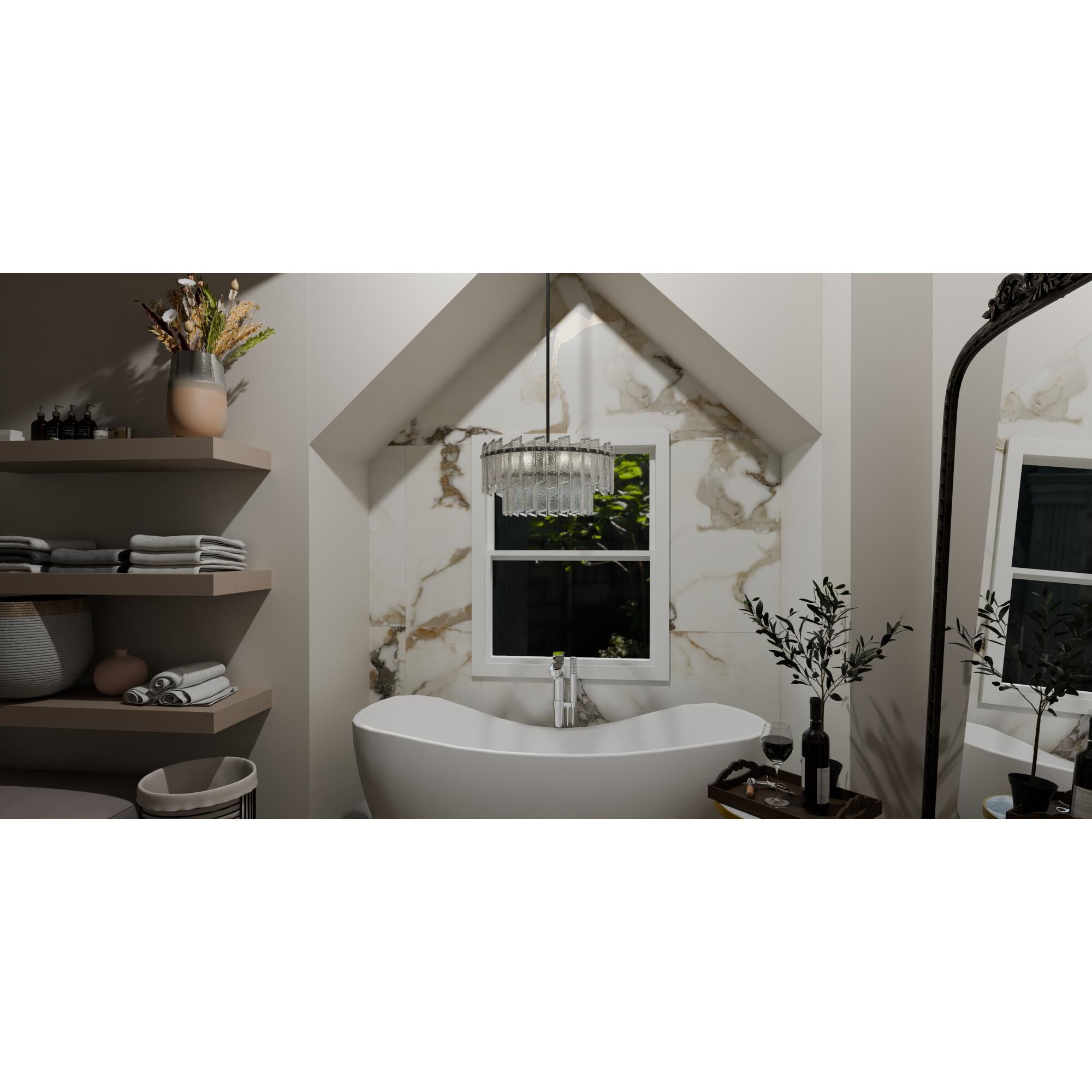 Dion 19 Inch Large Pendant by Quoizel