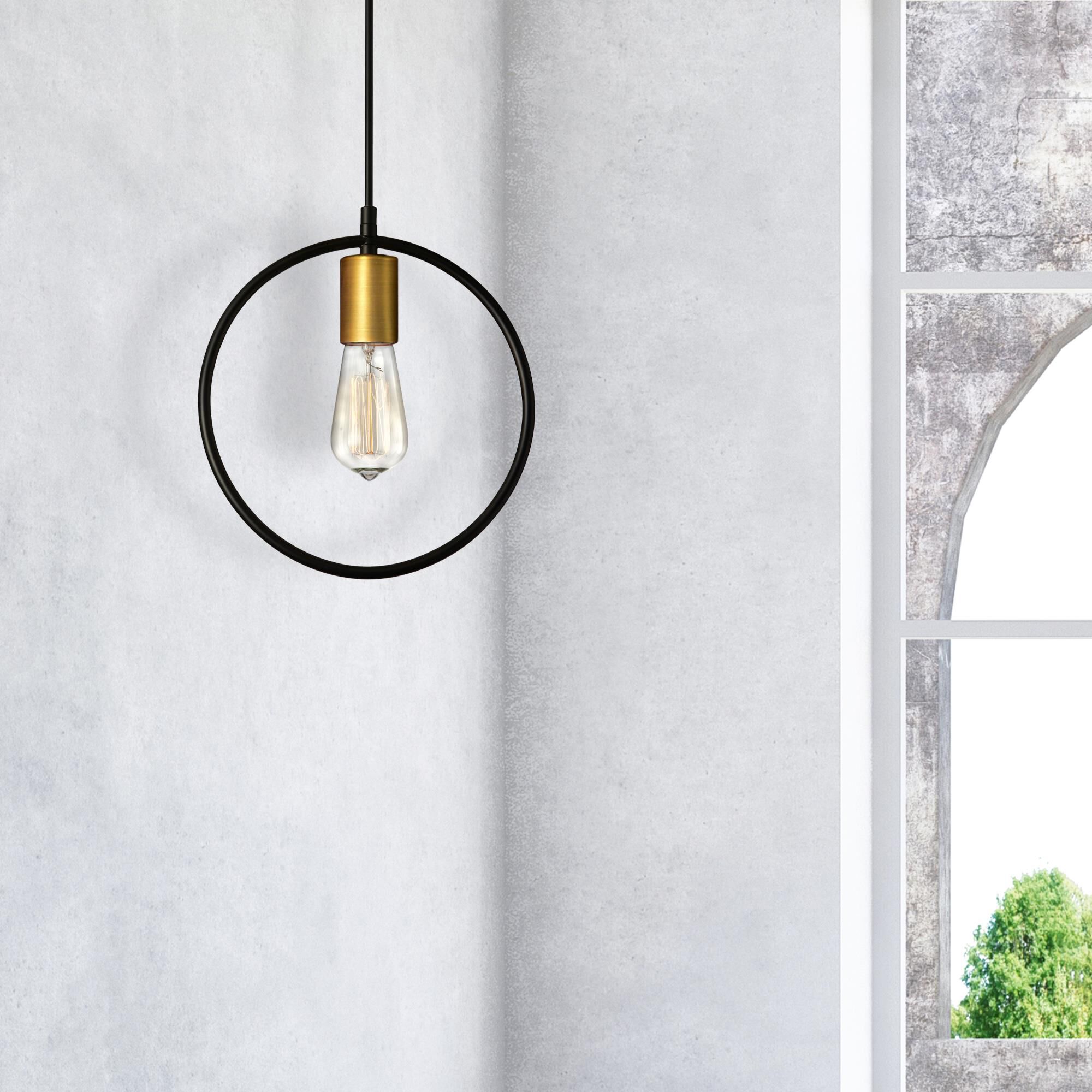 Dainolite Geometric 12 Inch Mini Pendant