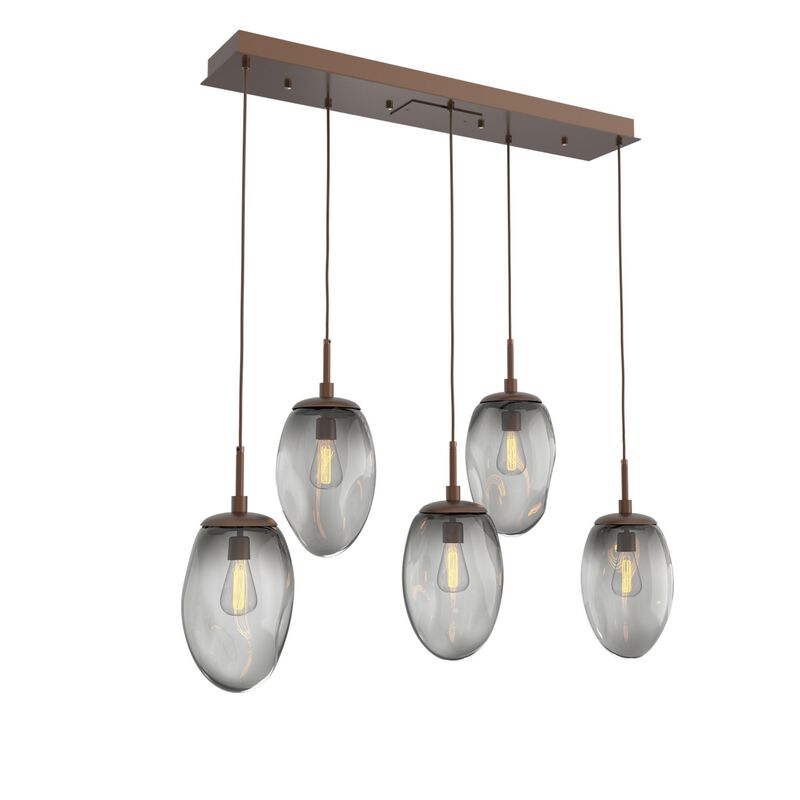 Levi Wilson Nebula 39 Inch 5 Light Linear Suspension Light by Hammerton Studio