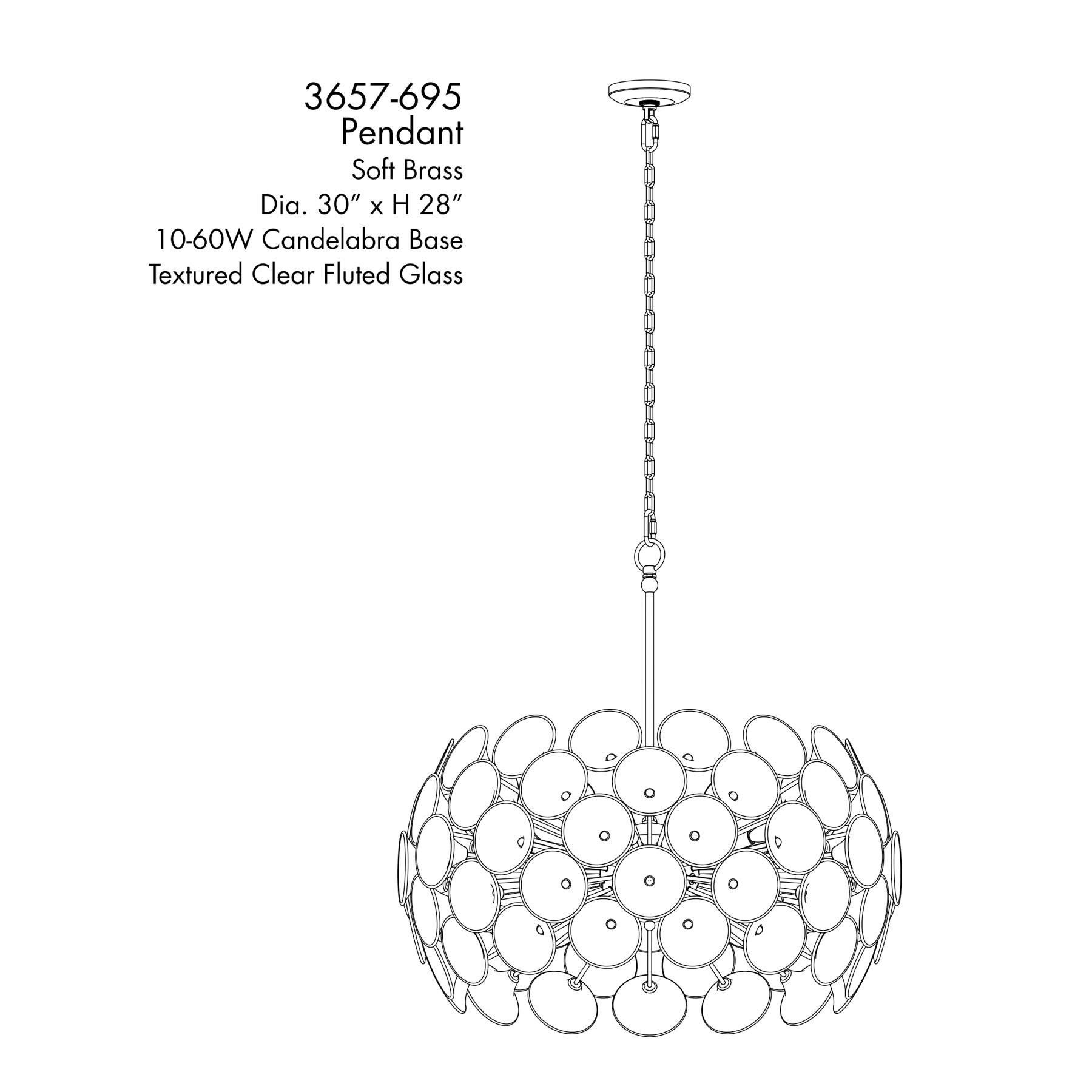 Winter 30 Inch Chandelier by Minka Lavery