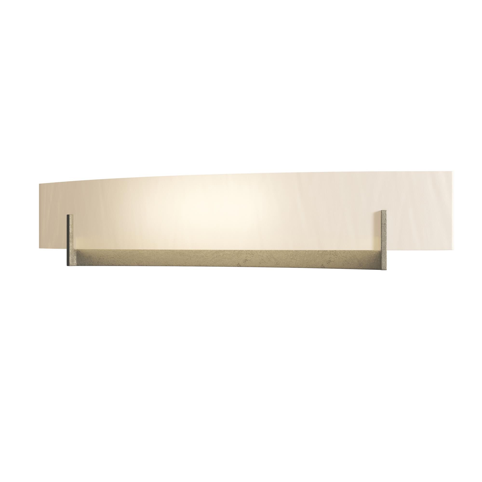 Shown in Soft Gold finish and White Art  glass