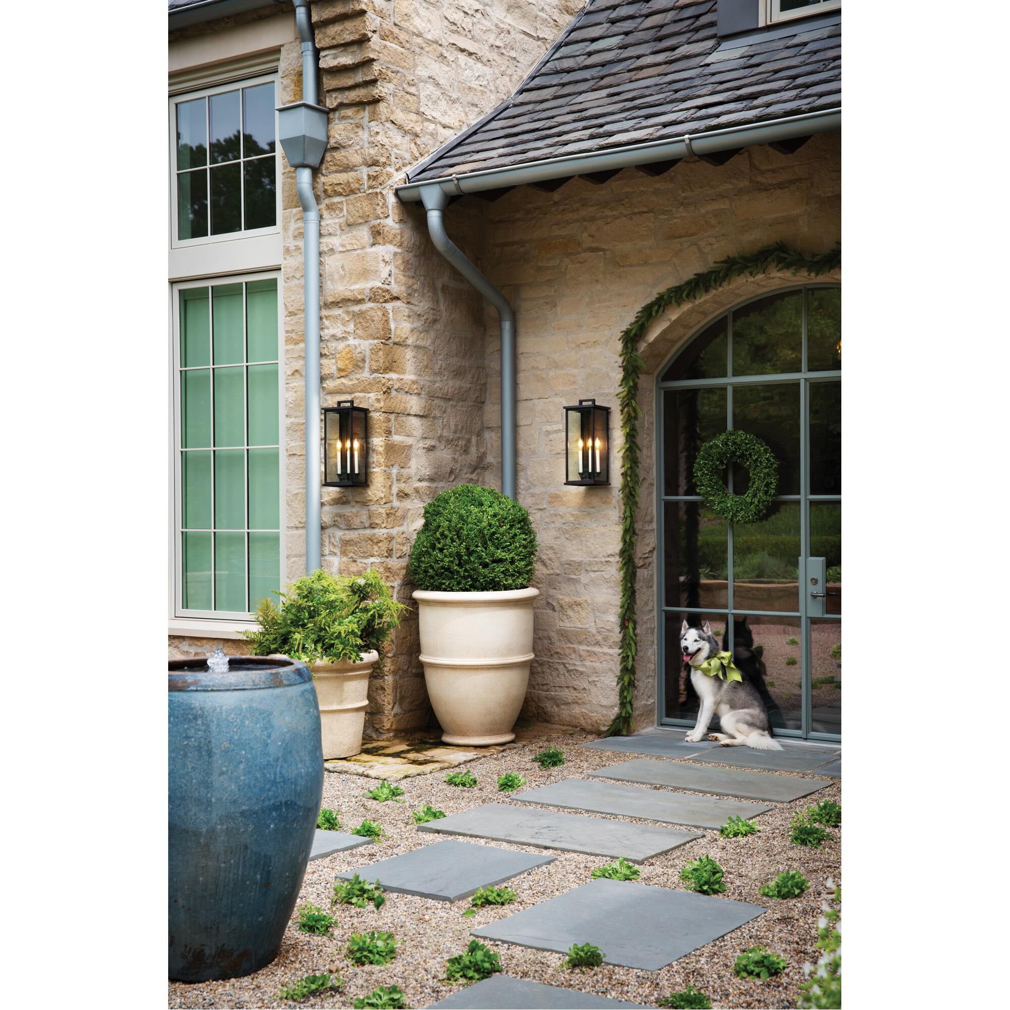 Weymouth 22 Inch Tall 3 Light Outdoor Wall Light by Hinkley Lighting