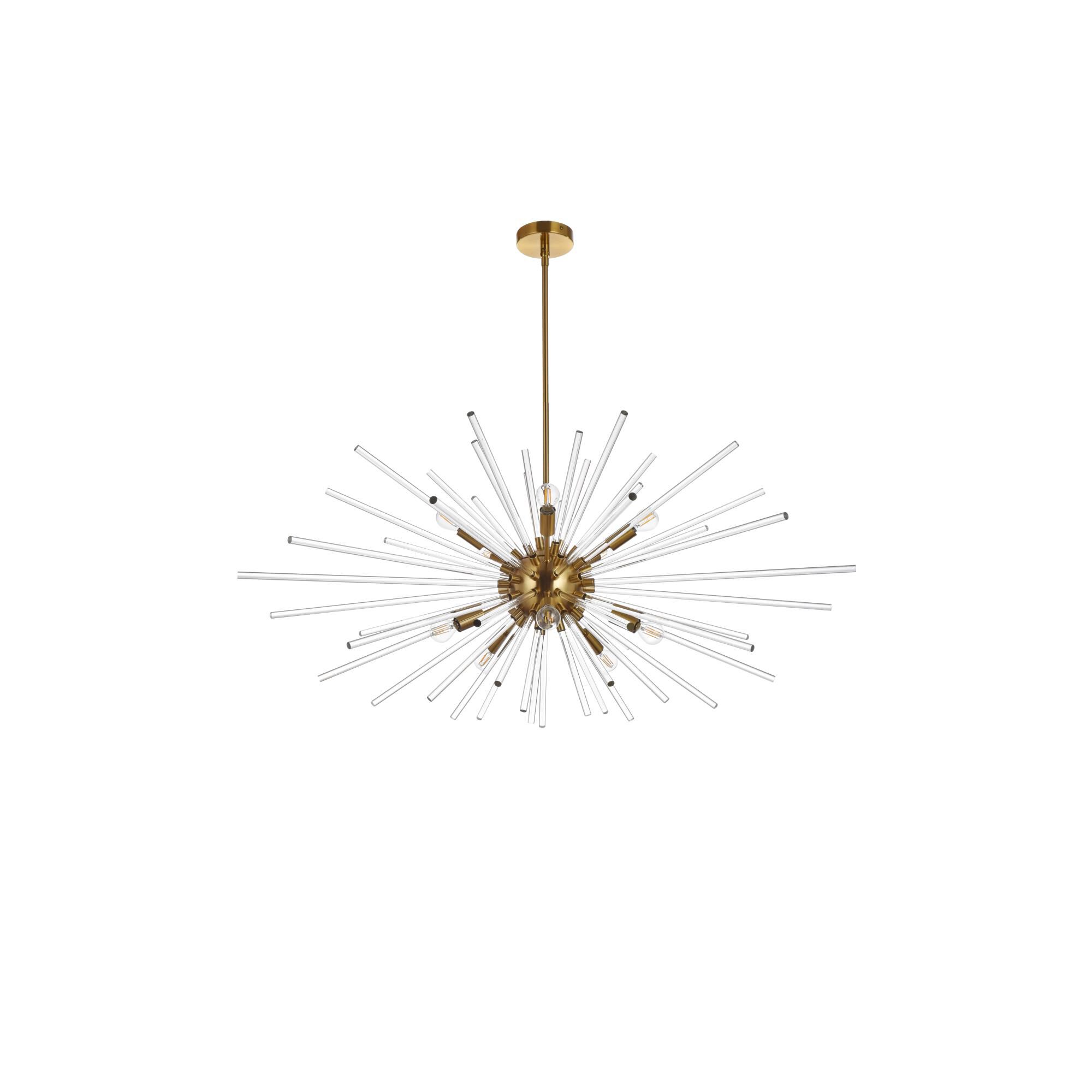 Sienna 42 Inch 10 Light Chandelier by Elegant Lighting