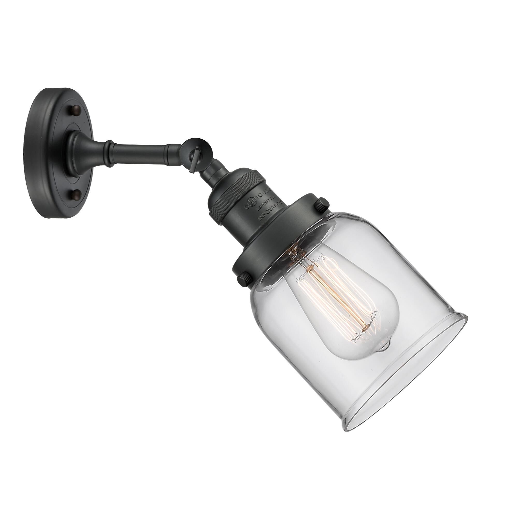 Shown in Matte Black finish and Clear glass and None accent