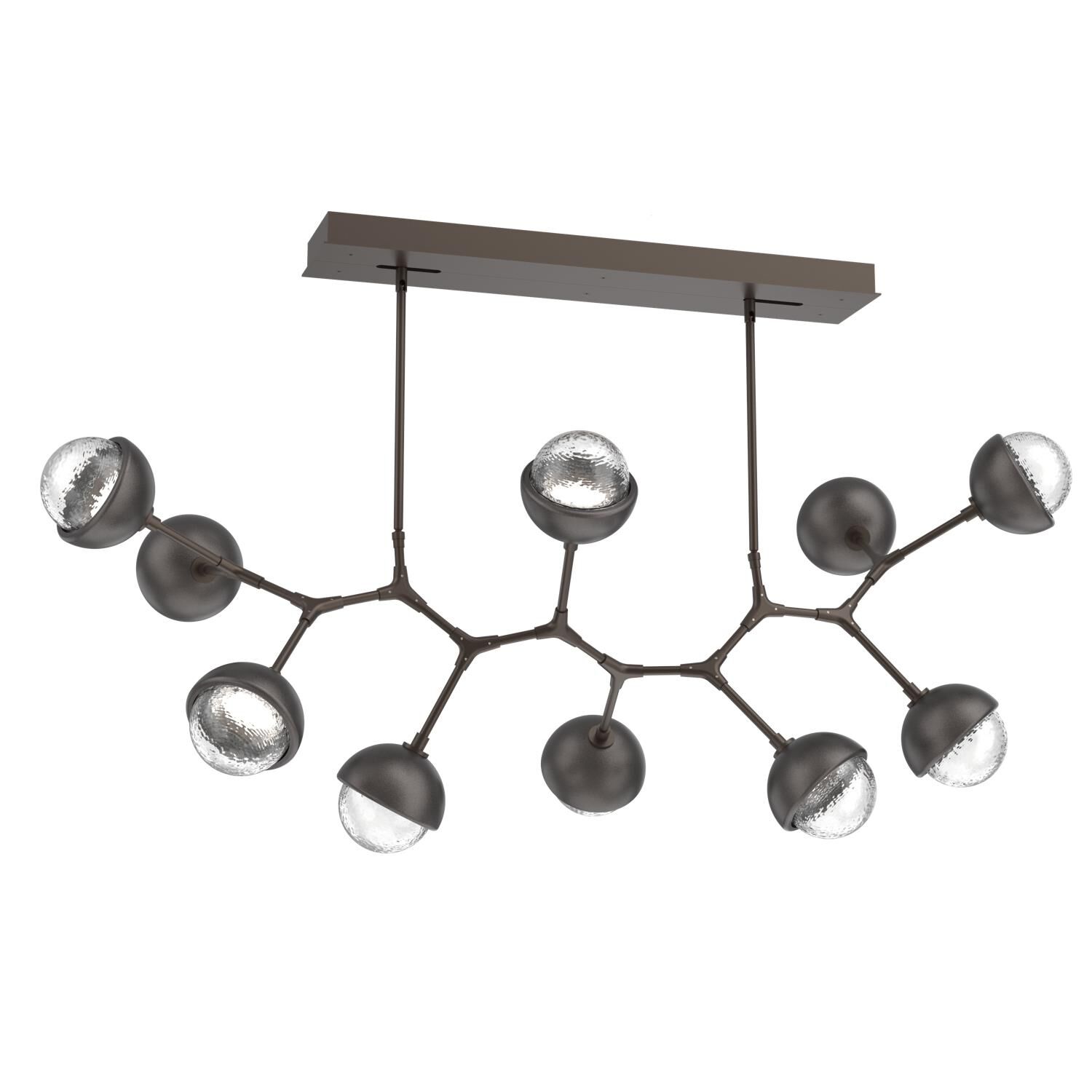 Levi Wilson Cabochon 56 Inch Linear Suspension Light by Hammerton Studio