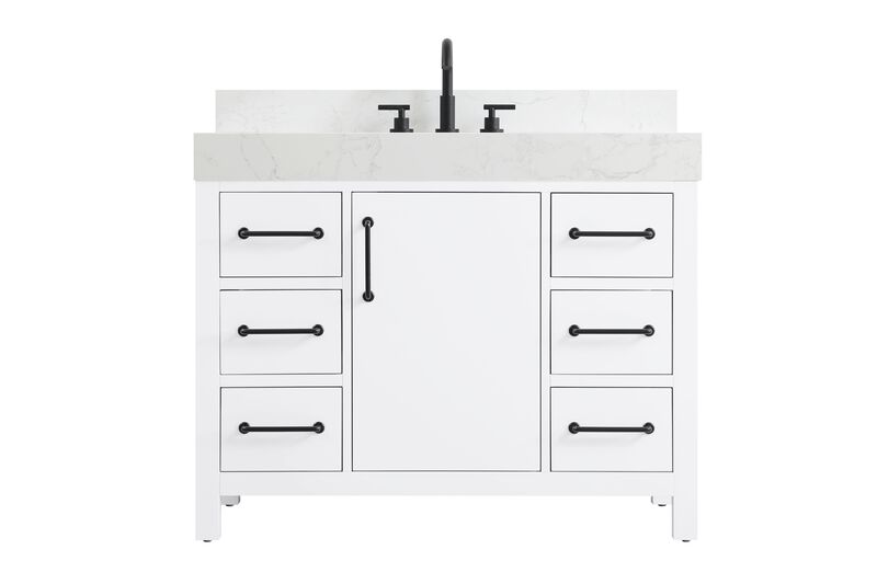 Nathan 42 Inch Bath Vanity by Elegant Dcor